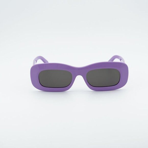 Celine Celine CL40294I 78A Sunglasses Shiny Purple Rectangle Frame Size ONE SIZE - 2 Thumbnail