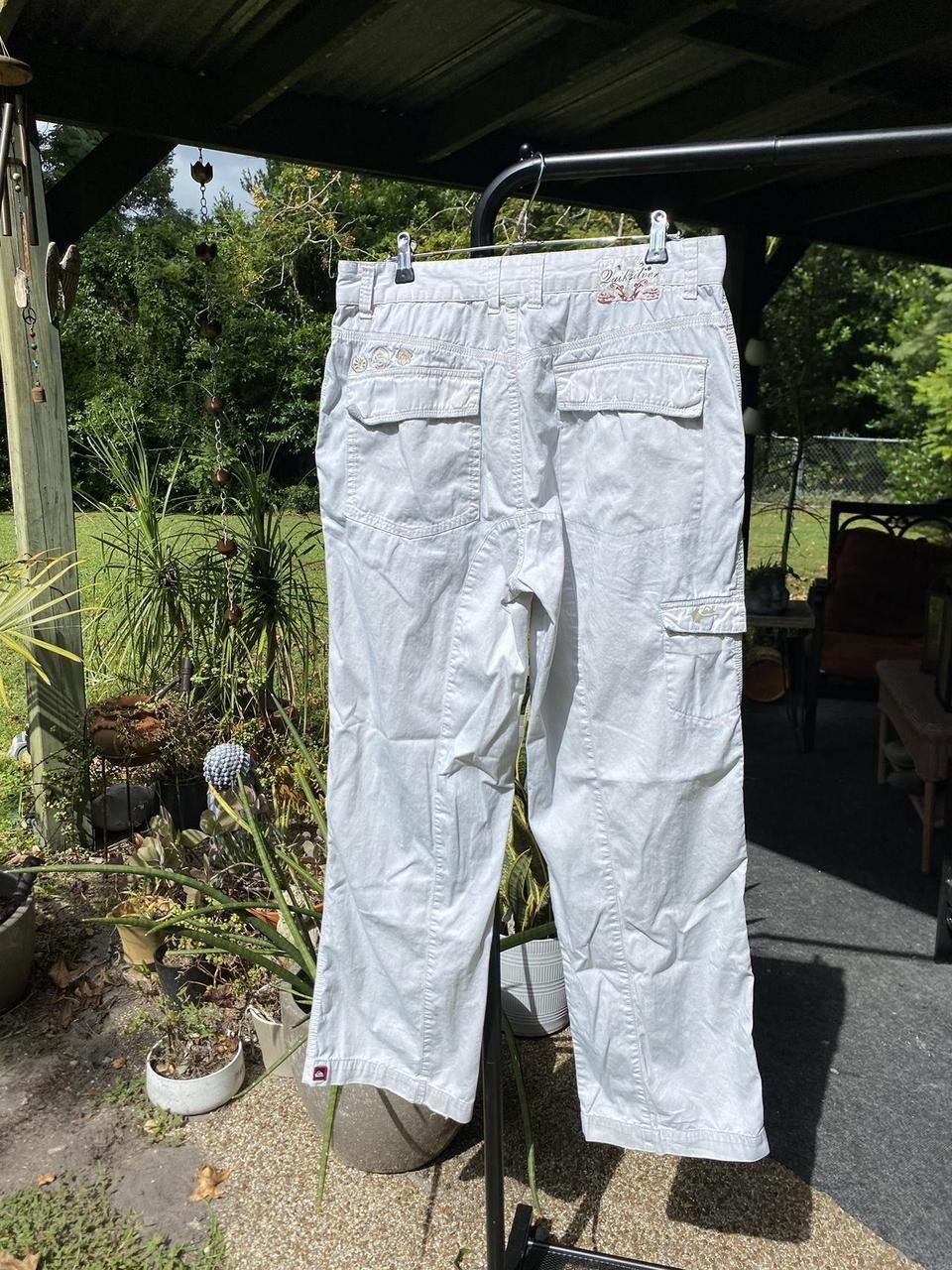 Quiksilver Rare 2000s 1of1 Quiksilver NFS Beige Cargos Hidden Pocket 32 Size US 32 / EU 48 - 3 Thumbnail