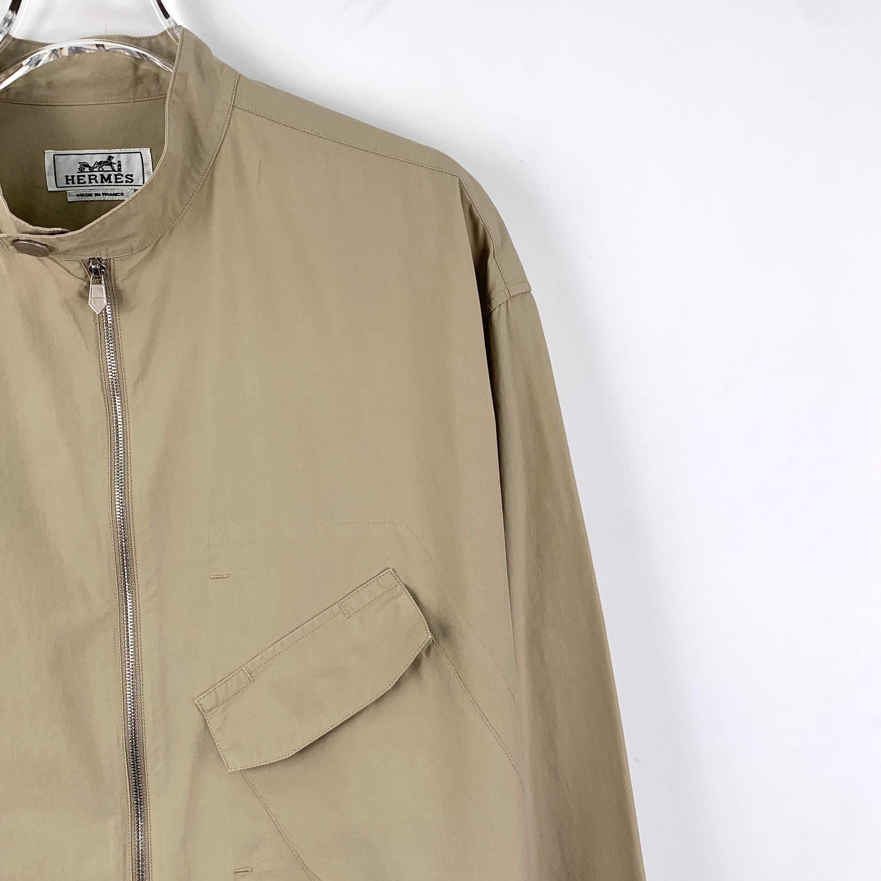 Hermes Hermès Jacket – Khaki Zip Shirt-Style (Size 39) Size XS / US 0-2 / IT 36-38 - 6 Thumbnail