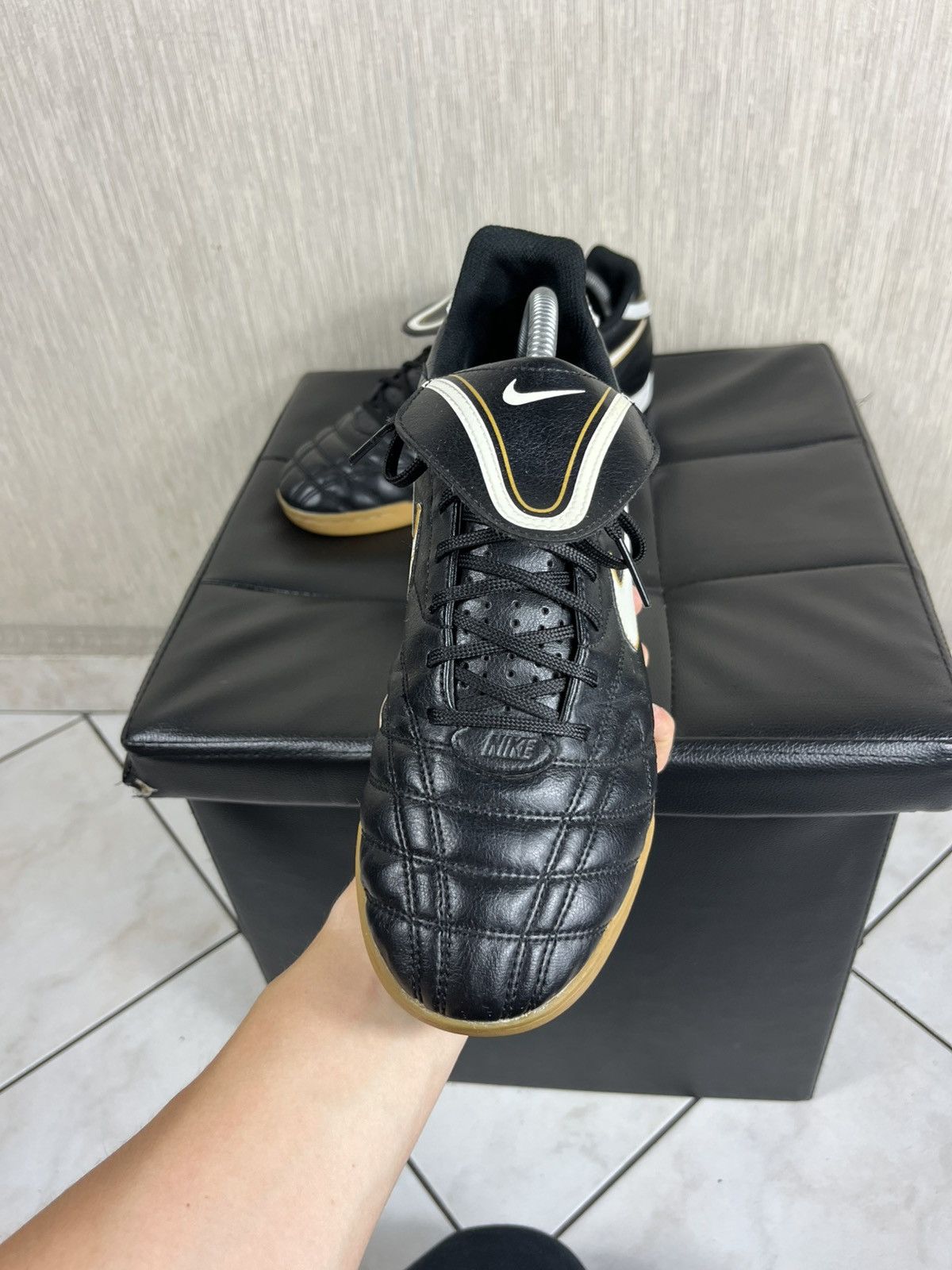 Nike × Vintage Vintage Nike Tiempo y2k soccer shoes Ronaldinho bloke core Size US 9.5 / EU 42-43 - 15 Thumbnail