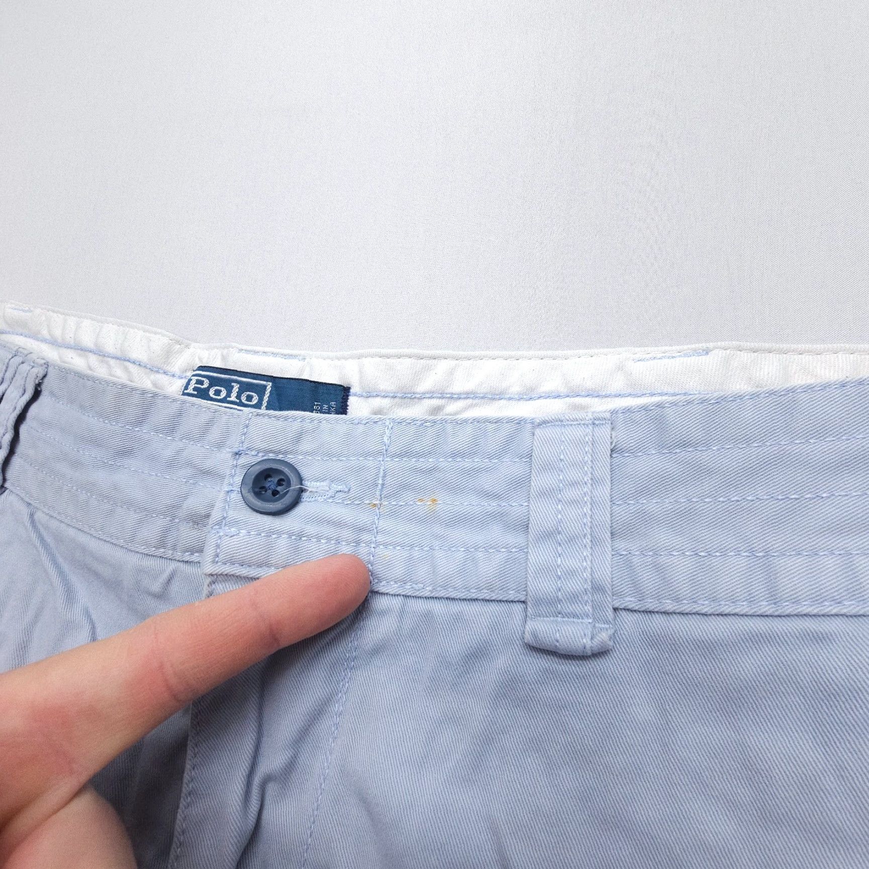 Polo Ralph Lauren Polo Ralph Lauren Cargo Shorts Mens 42 Light Blue 100% Cotton Cargo Pocket Regular Mid 42 in Inseam 10 in Blue Casual Workwear Shorts Mens Size US XL / EU 56 / 4 - 5 Thumbnail