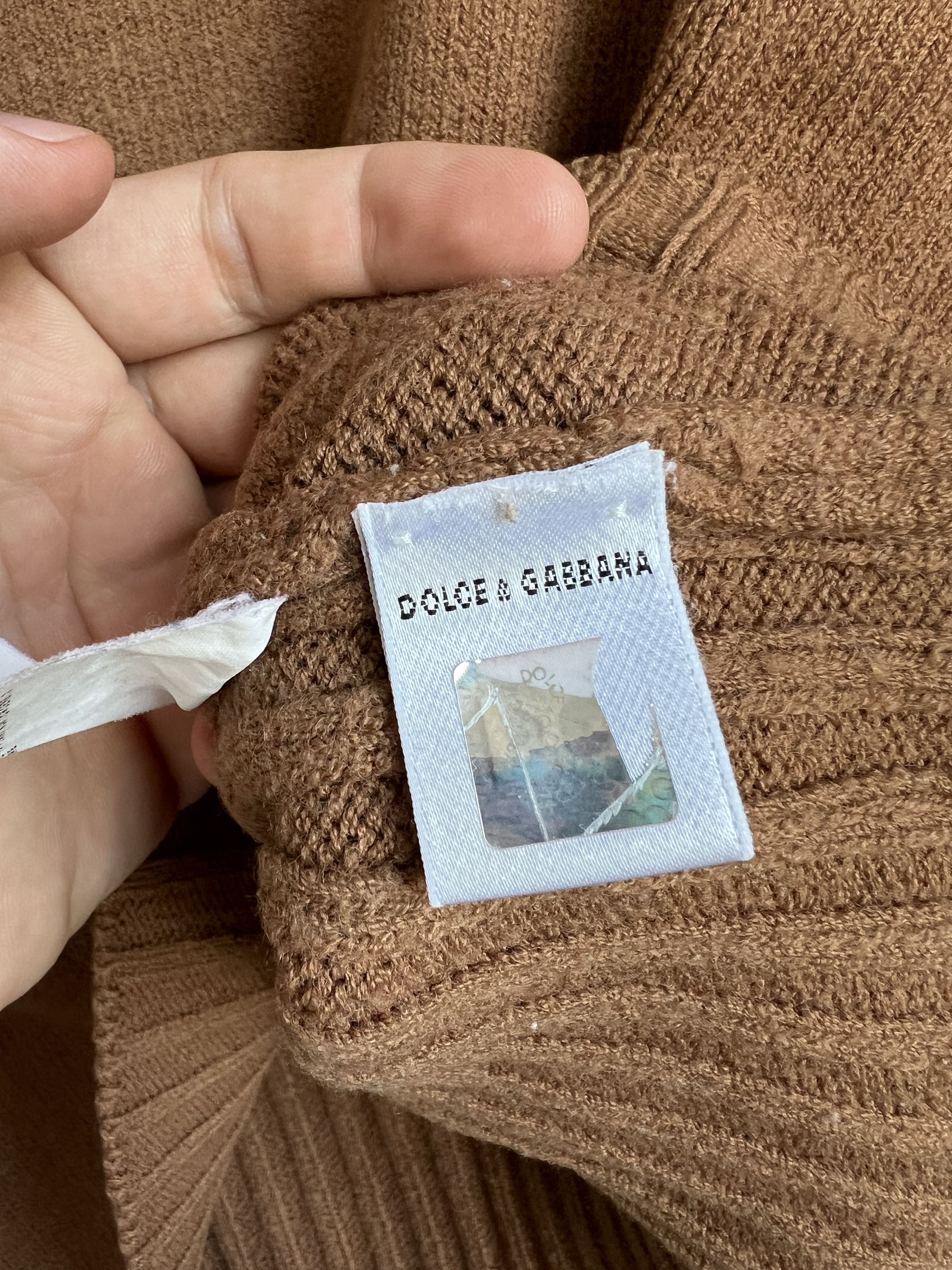 Dolce & Gabbana Vintage Dolce Gabbana Patch Logo Wool Turtleneck Sweater Size US M / EU 48-50 / 2 - 8 Thumbnail