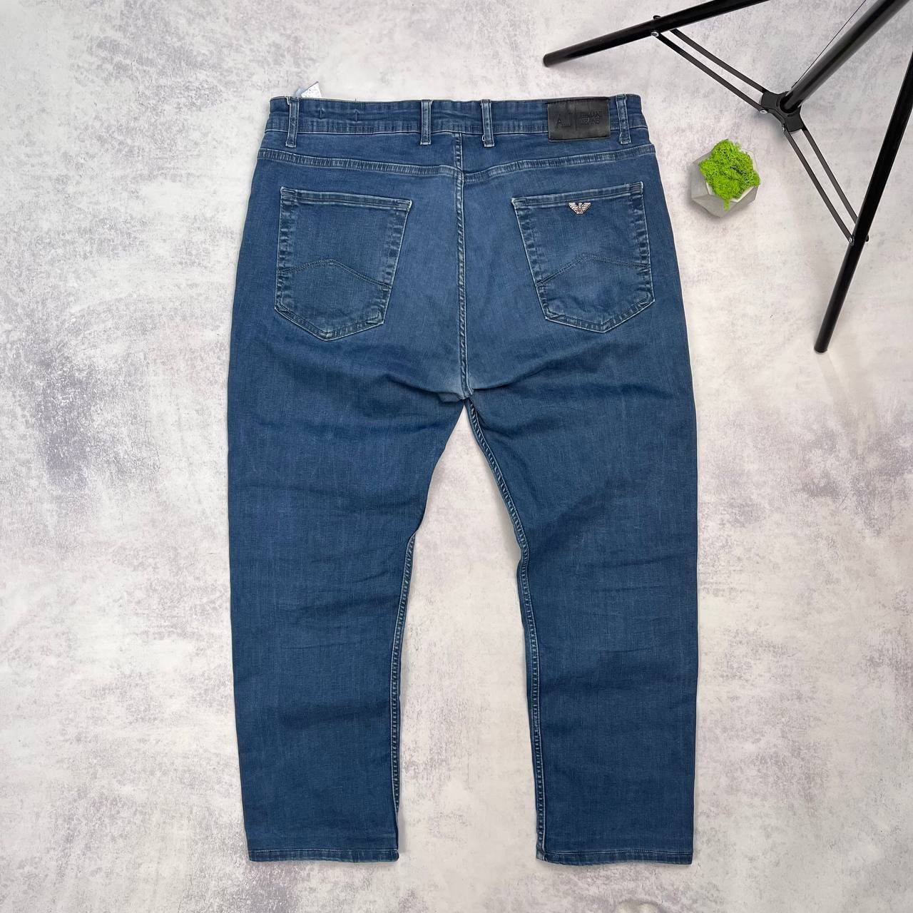 Armani × Vintage Armani Jeans Vintage Denim Pants Flared Mini Logo Y2k Style Size US 33 - 10 Thumbnail