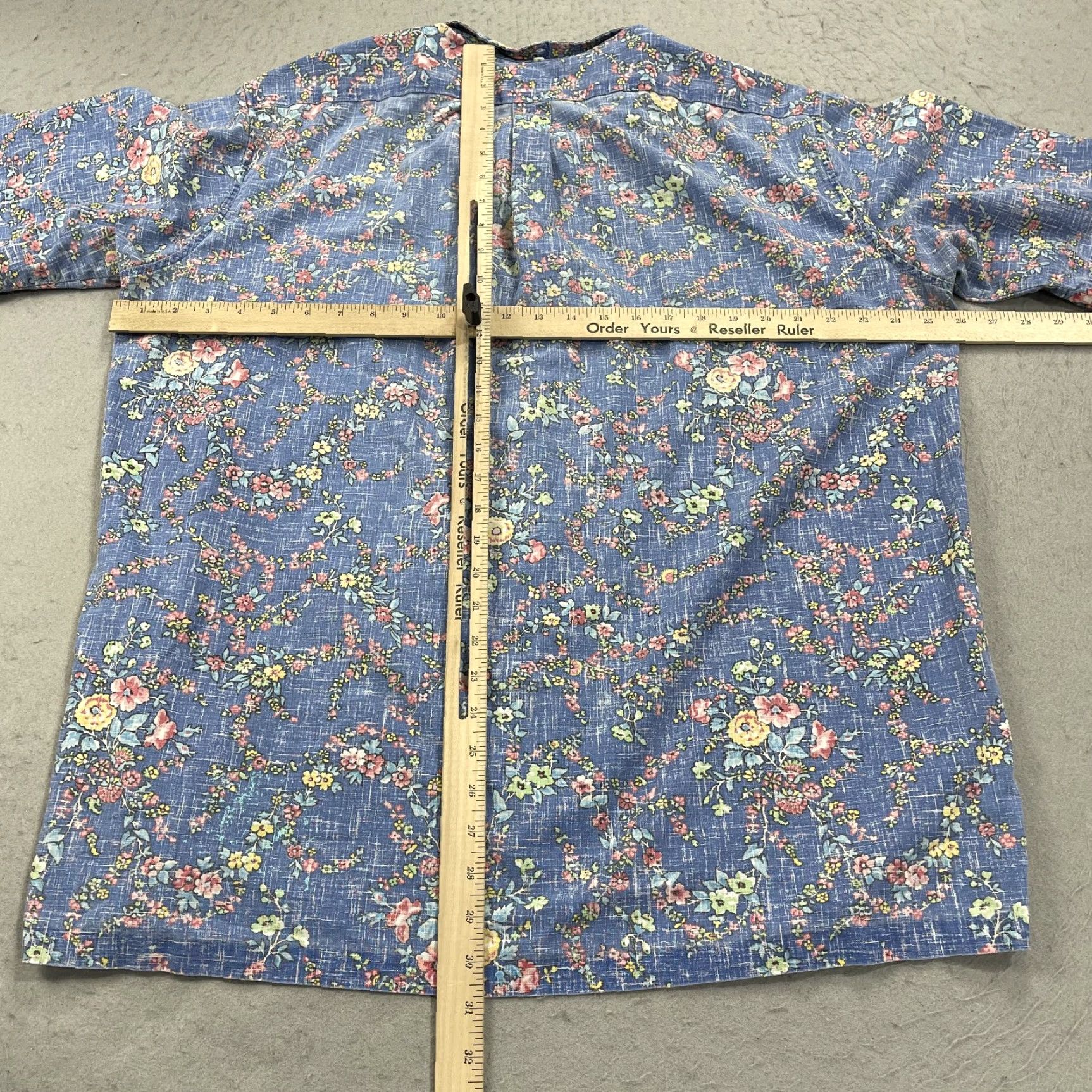 Reyn Spooner VINTAGE Reyn Spooner Shirt Mens 2XL Blue Inside Out Floral Hawaiian Popover Size US XXL / EU 58 / 5 - 7 Thumbnail
