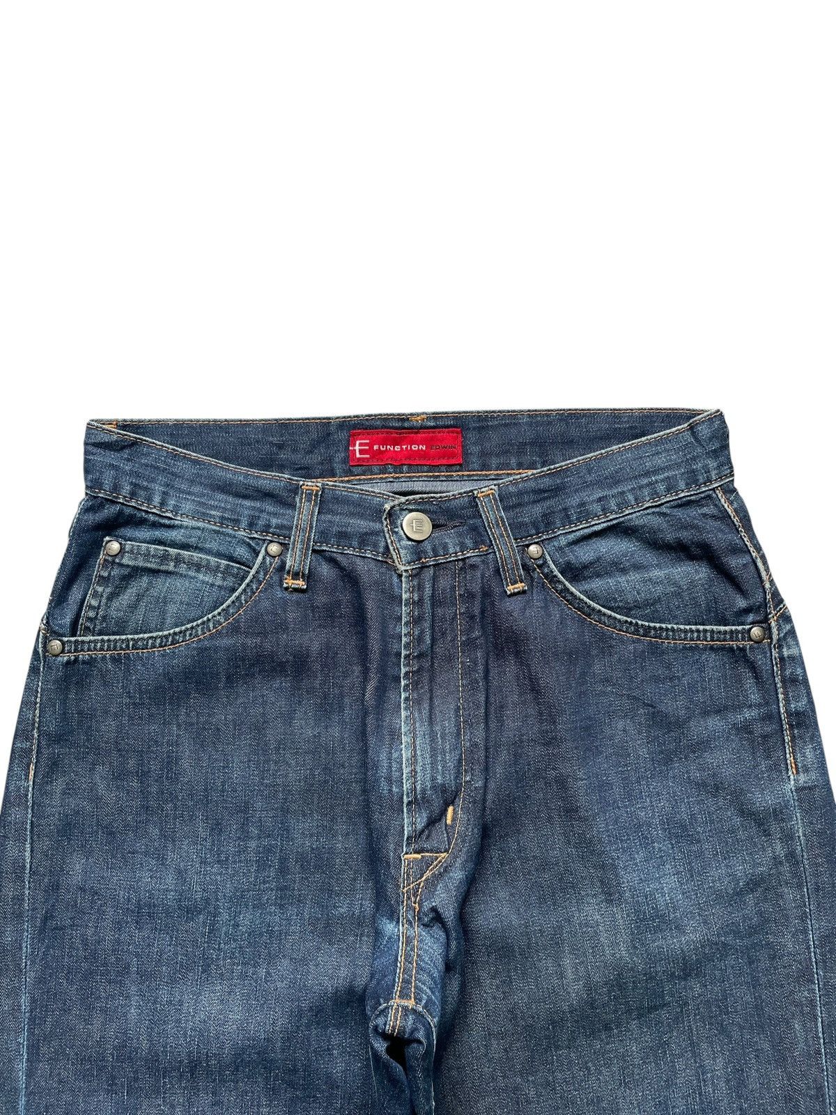 Edwin Vintage Japanese Edwin E Function Blue Wash Loose Baggy Jean Size US 28 / EU 44 - 4 Thumbnail