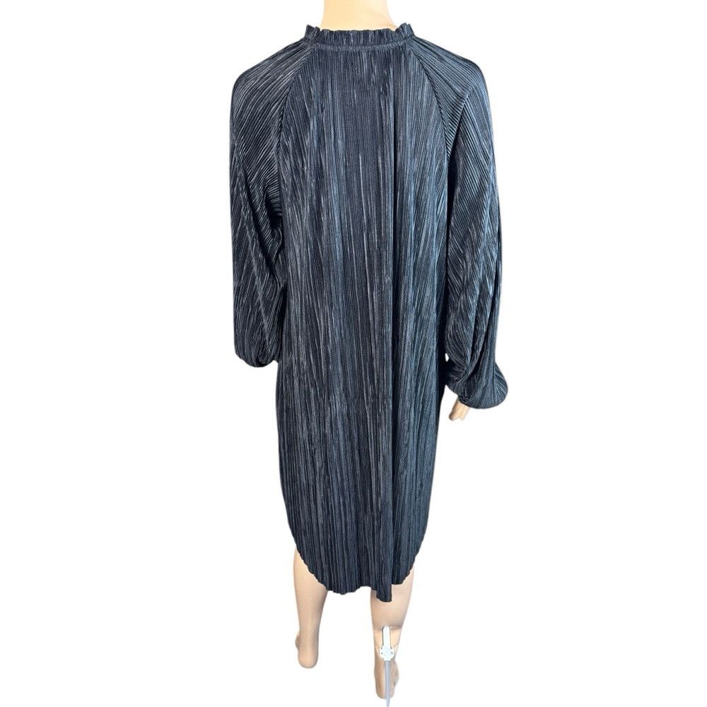 Banana Republic NWT New $119 Banana Republic Plisse Swing Black Long Sleeve Size M / US 6-8 / IT 42-44 - 4 Thumbnail