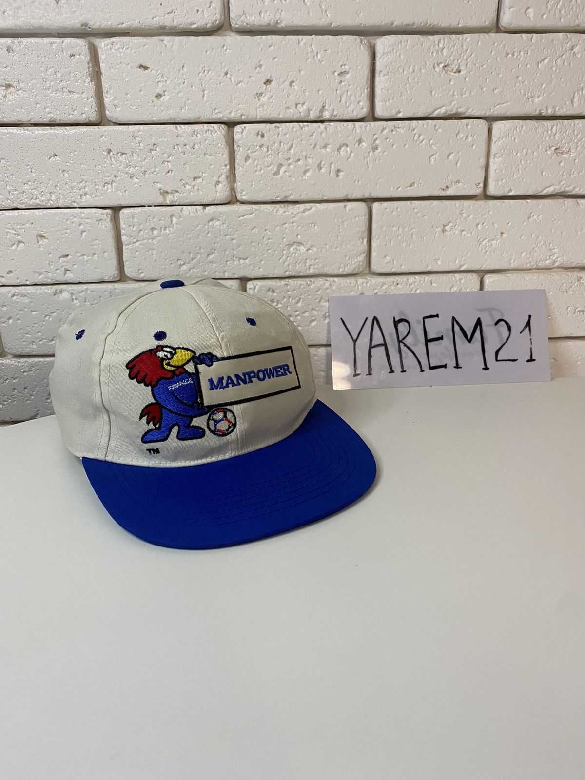 Casquette Snapback Vintage USA 94 – Coupe Du Monde Football – Blanc – Taille Unique
