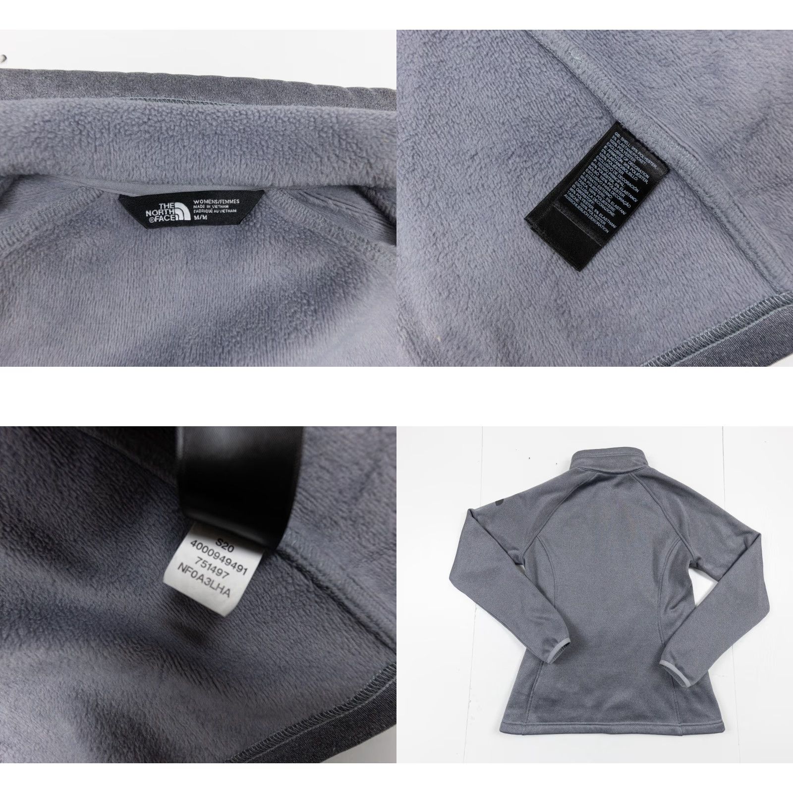The North Face The North Face Women's Jacket Medium Gray Fleece Stretch Outdoor Full Zip Womens Size M / US 6-8 / IT 42-44 - 8 Thumbnail
