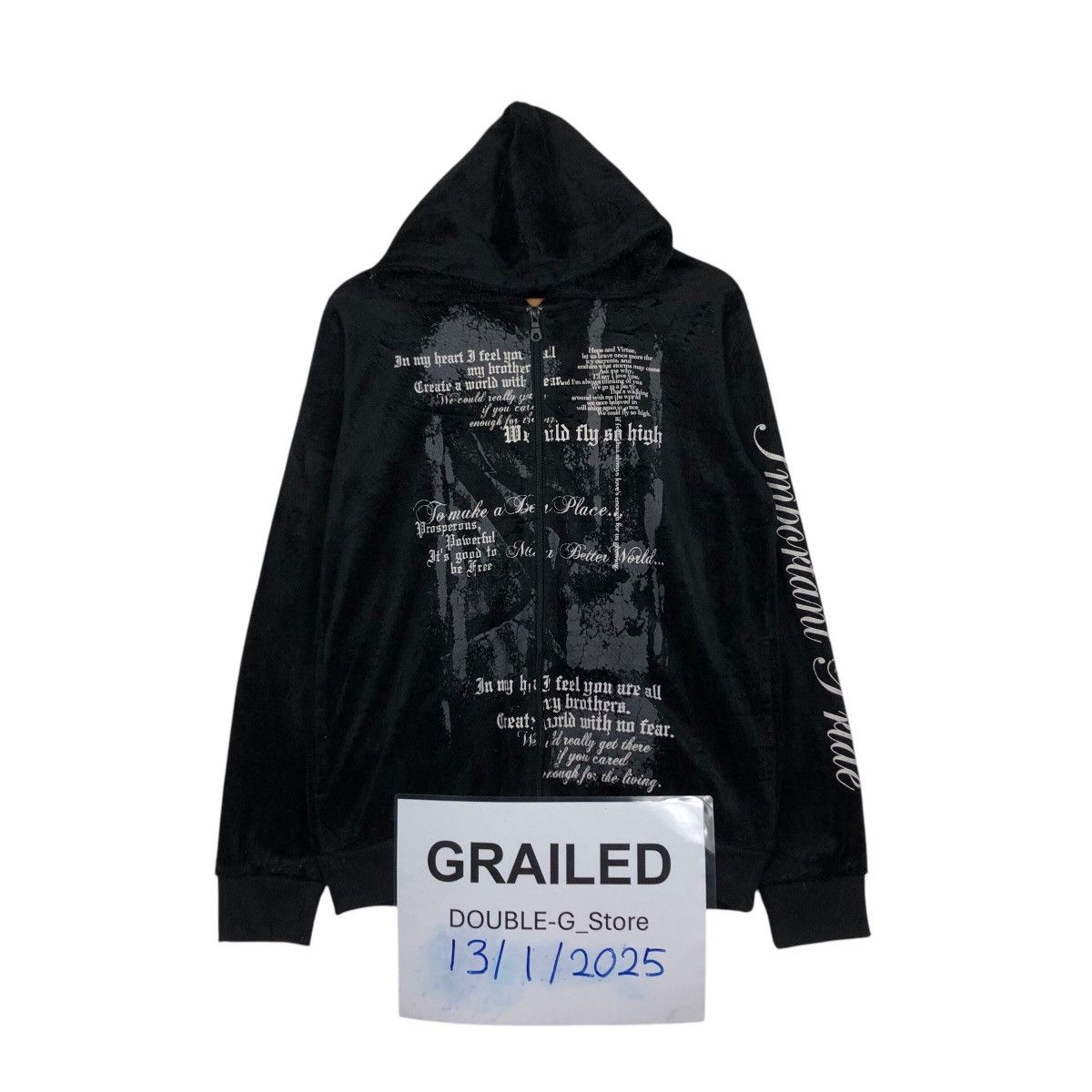 Hysteric Glamour 📌Rich Black Hoodie Zipper Jacket Spinash Punk Design Size US L / EU 52-54 / 3 - 1 Thumbnail