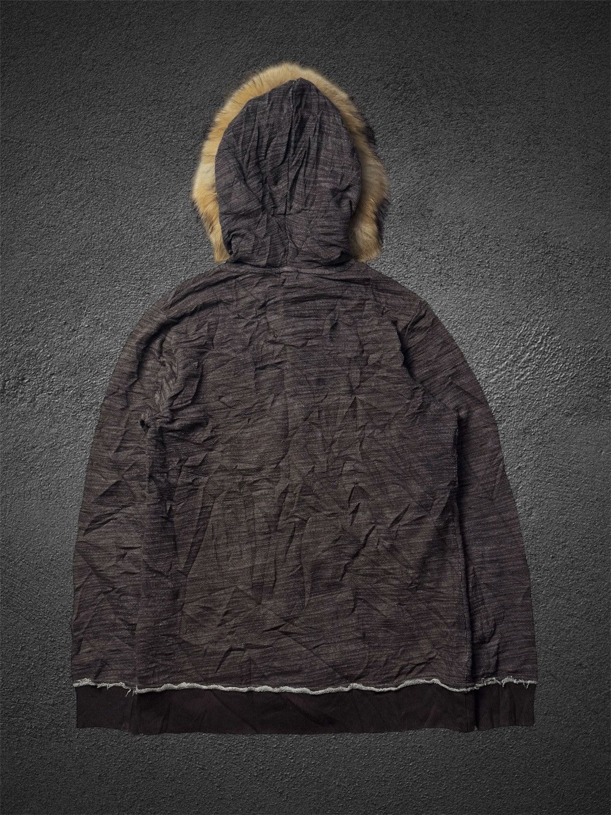 If Six Was Nine × Japanese Brand × Le Grande Bleu (L.G.B.) Fur Hoodie Distressed Style Japanese Ikka Size US M / EU 48-50 / 2 - 2 Thumbnail