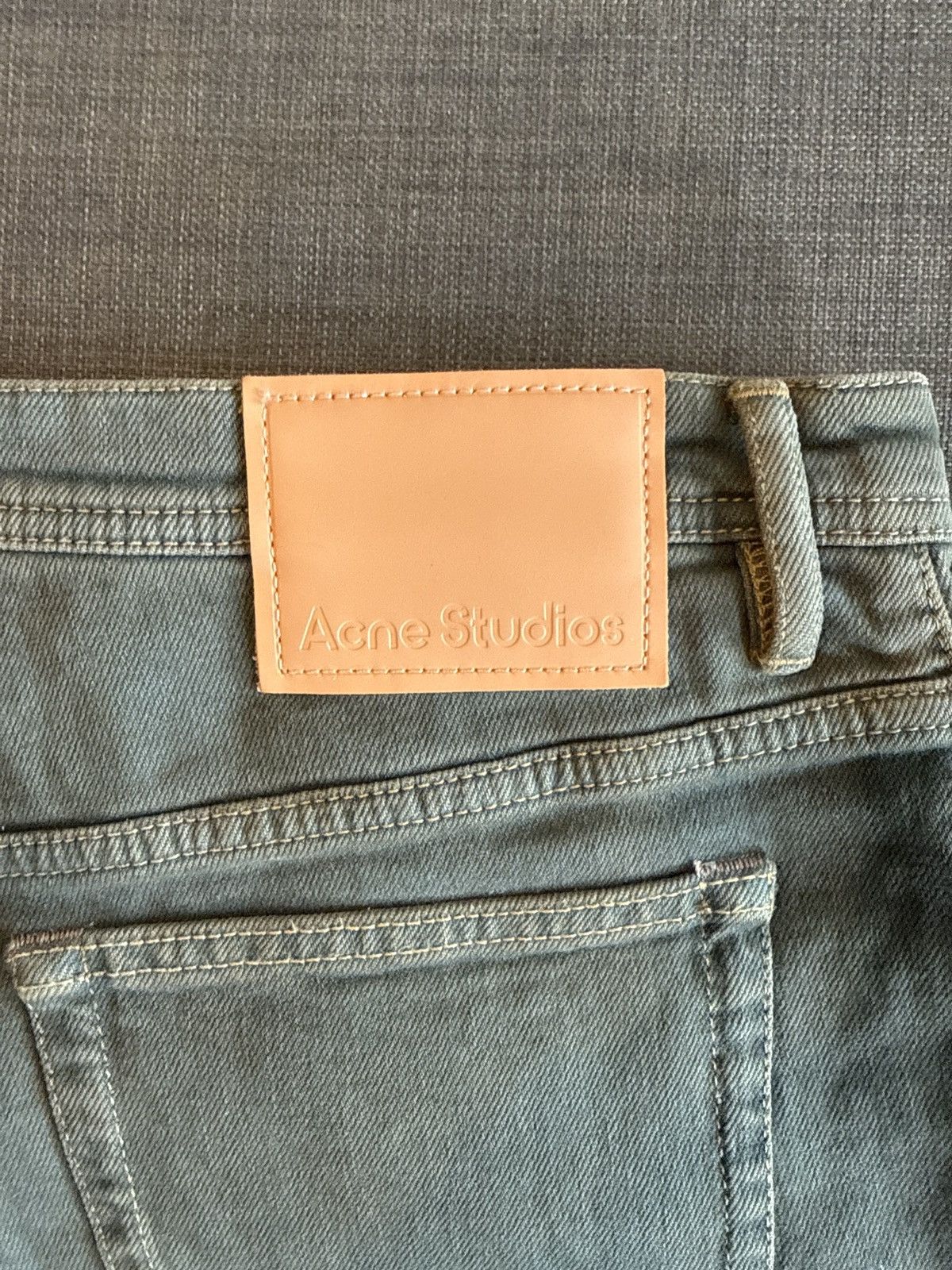 Acne Studios Acne Studios Green/Grey Skinny Jeans Size US 32 / EU 48 - 3 Thumbnail
