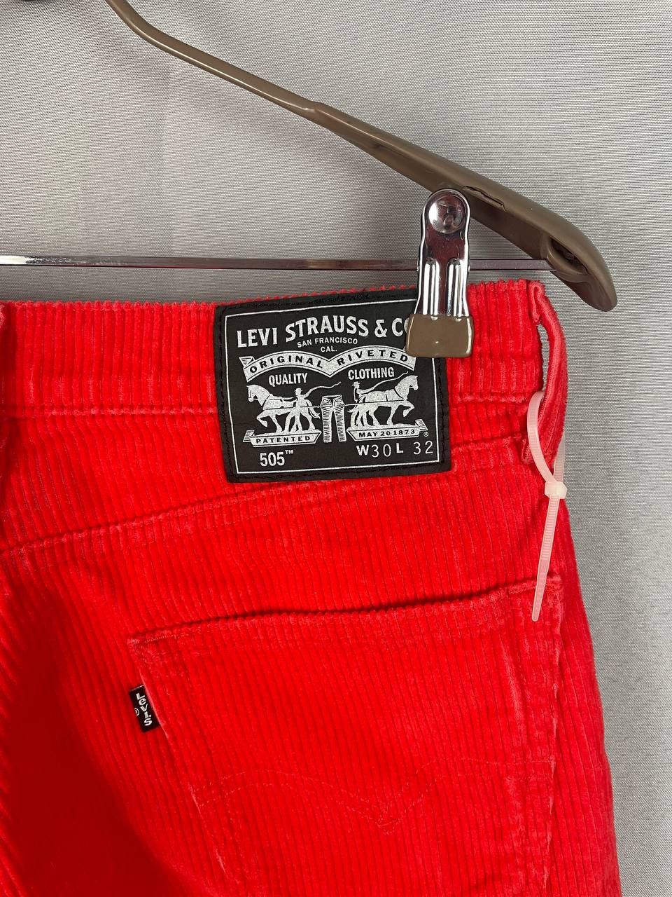 Gosha Rubchinskiy Gosha Rubchinskiy x Levi’s Red Corduroy Pants Size US 30 / EU 46 - 11 Thumbnail