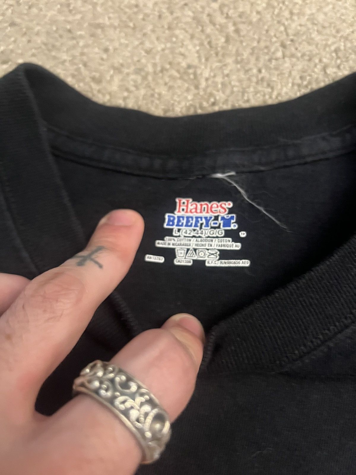 Harley Davidson × Vintage × basketcase gallery Sick Y2K Grunge Johnny Garlics Pasta Grill Graphic Tee Size US L / EU 52-54 / 3 - 3 Thumbnail