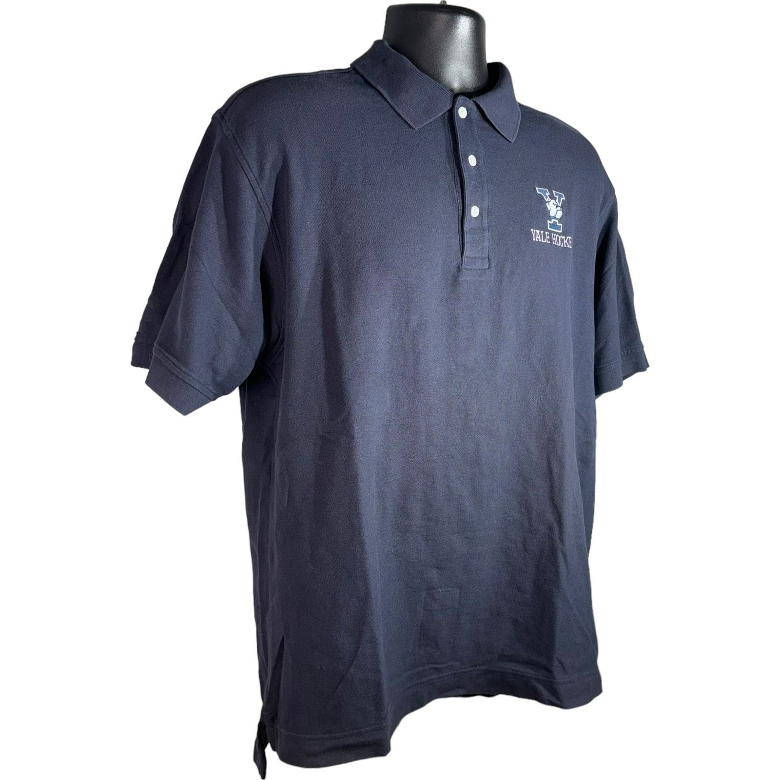 Vintage Yale University Hockey Short Sleeve Polo Size US S / EU 44-46 / 1 - 4 Thumbnail