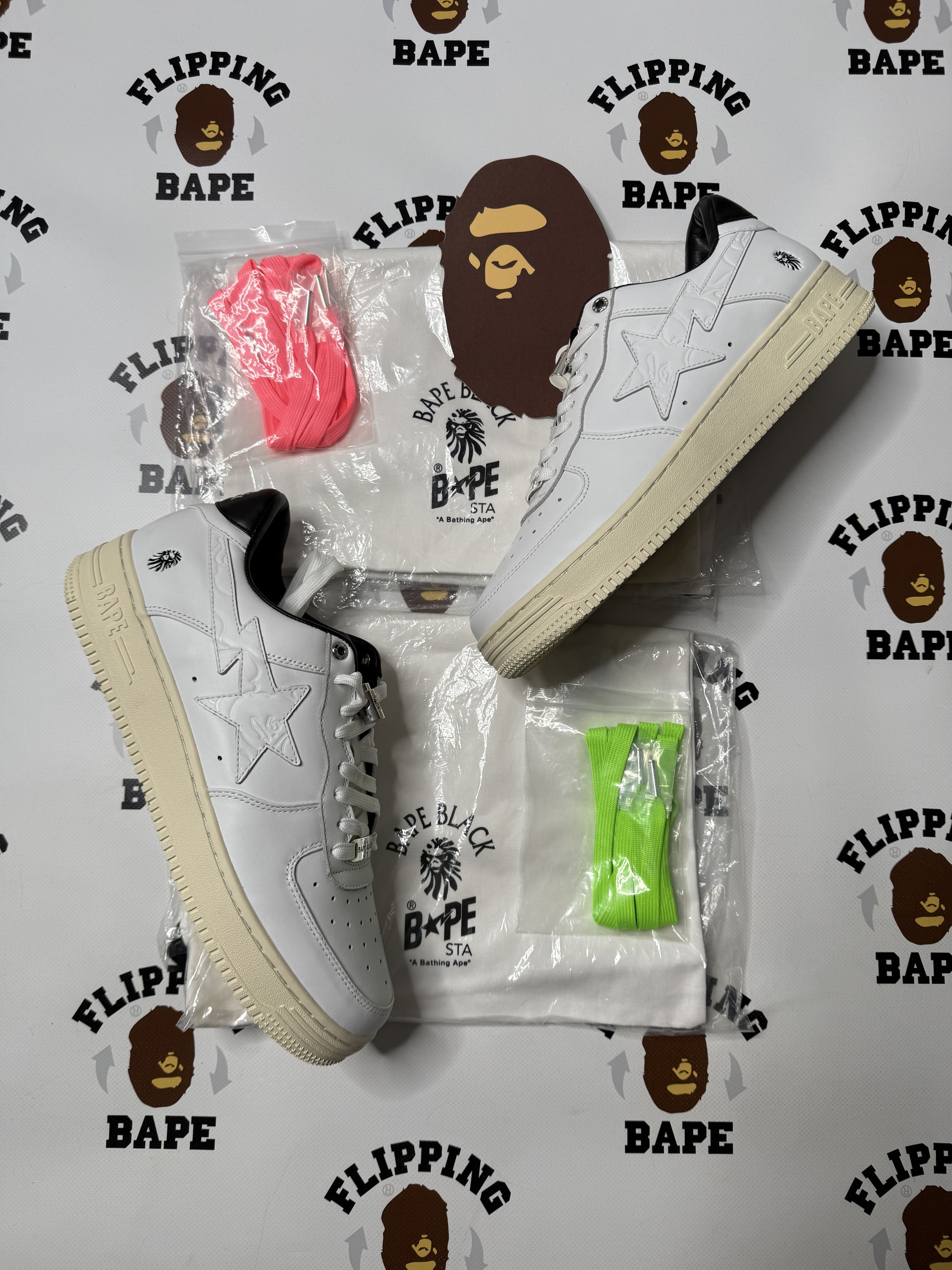 Bape BAPE BLACK BAPE STA LOW (SS21) Size US 12 / EU 45 - 19 Thumbnail