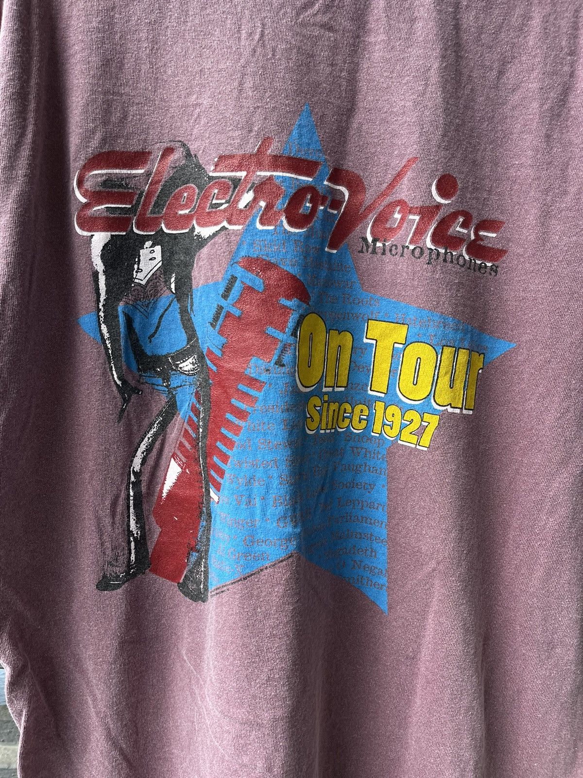 Band Tees × Vintage Vintage Ringer Electro voice shirt Size US S / EU 44-46 / 1 - 3 Thumbnail