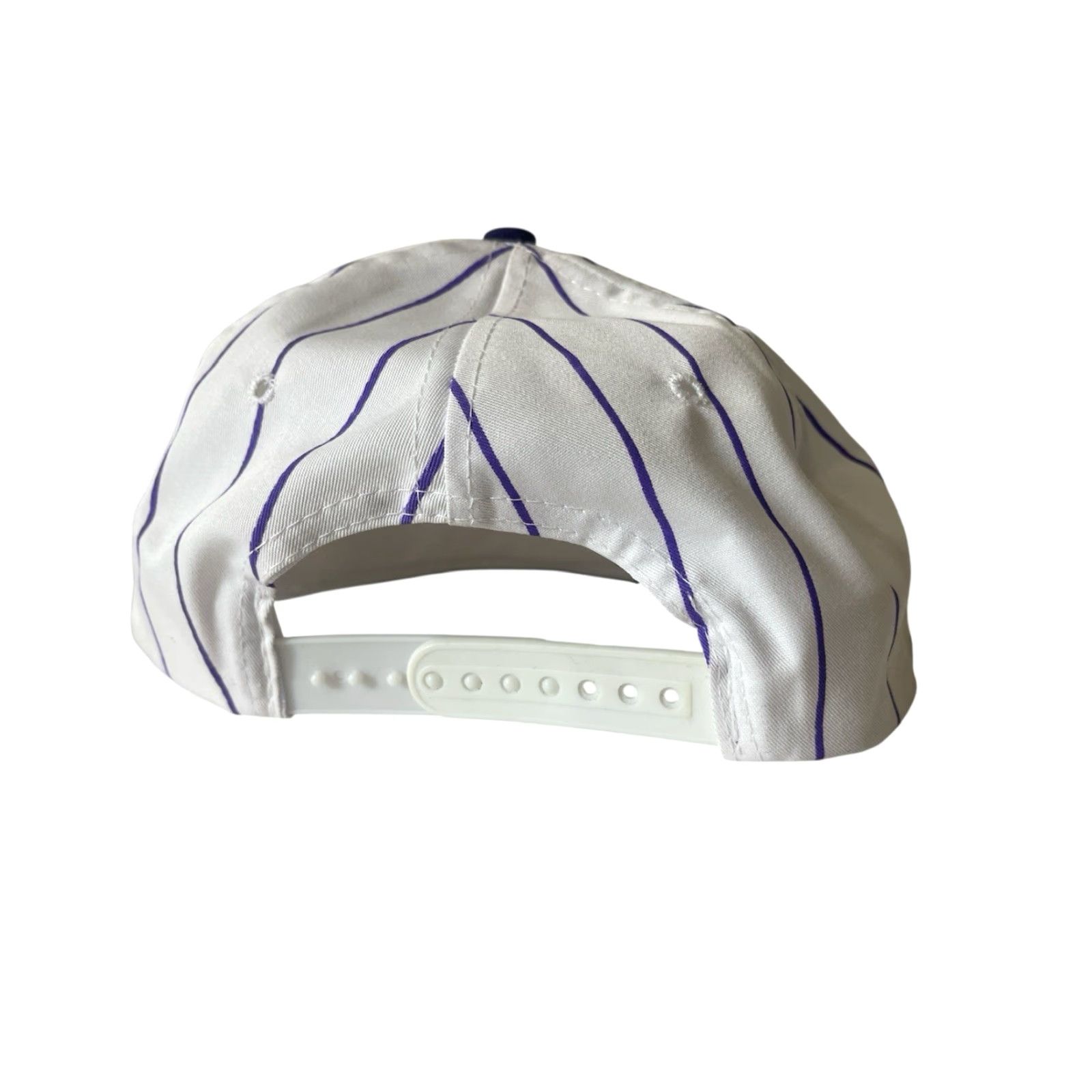 Vintage VINTAGE Headmaster Snapback Hat Mens OSFA White Pinstripe 90s Deadstock NWOT Size ONE SIZE - 8 Thumbnail