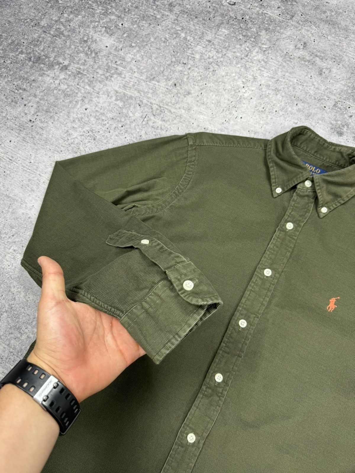 Designer × Polo Ralph Lauren Vintage Y2K Ralph Lauren Corduroy Flannel Shirt Travis Scott Size US S / EU 44-46 / 1 - 7 Thumbnail