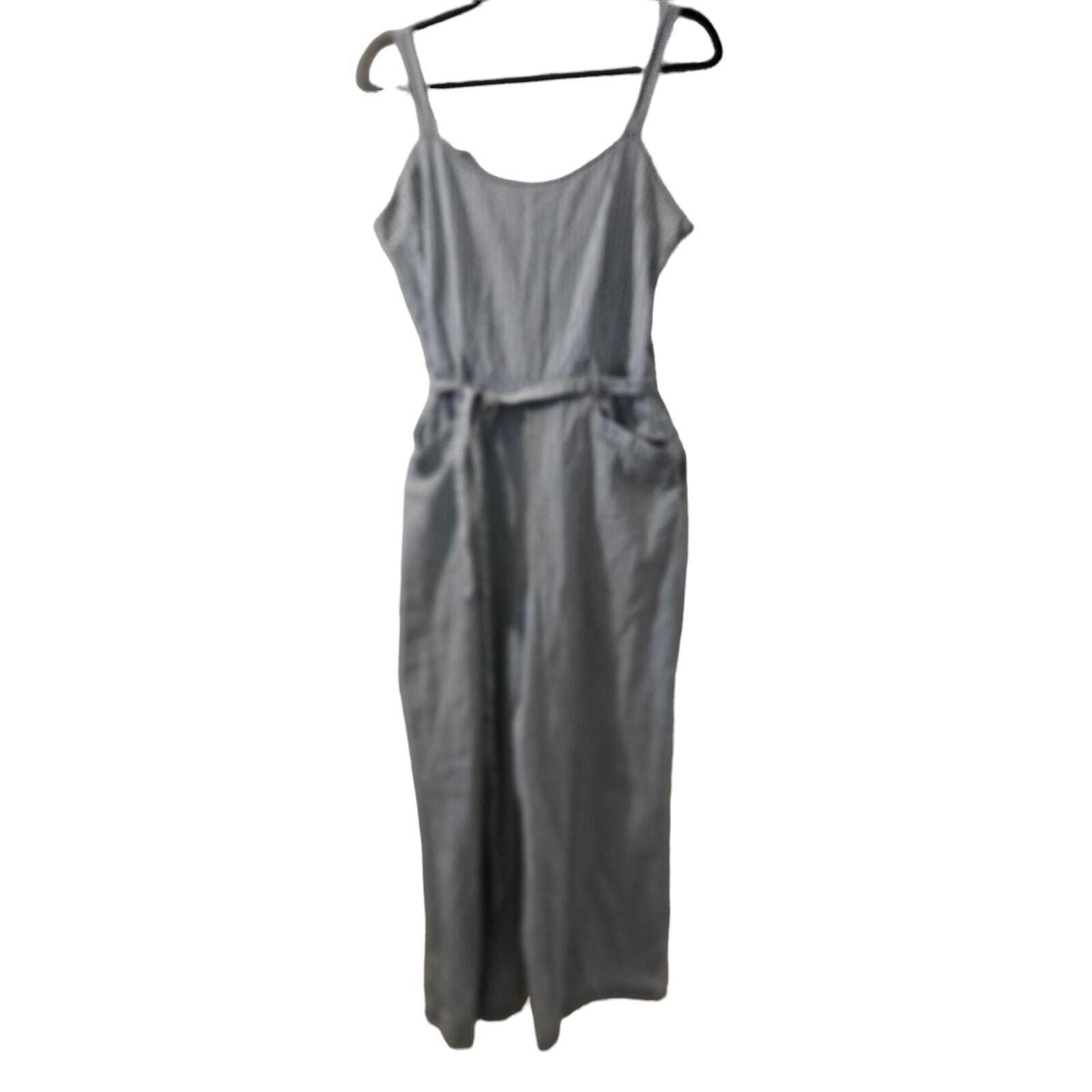 Designer Rewash Striped Denim Jumpsuit Women's Blue White Size Large Size 36" / US 14 / IT 50 - 12 Thumbnail