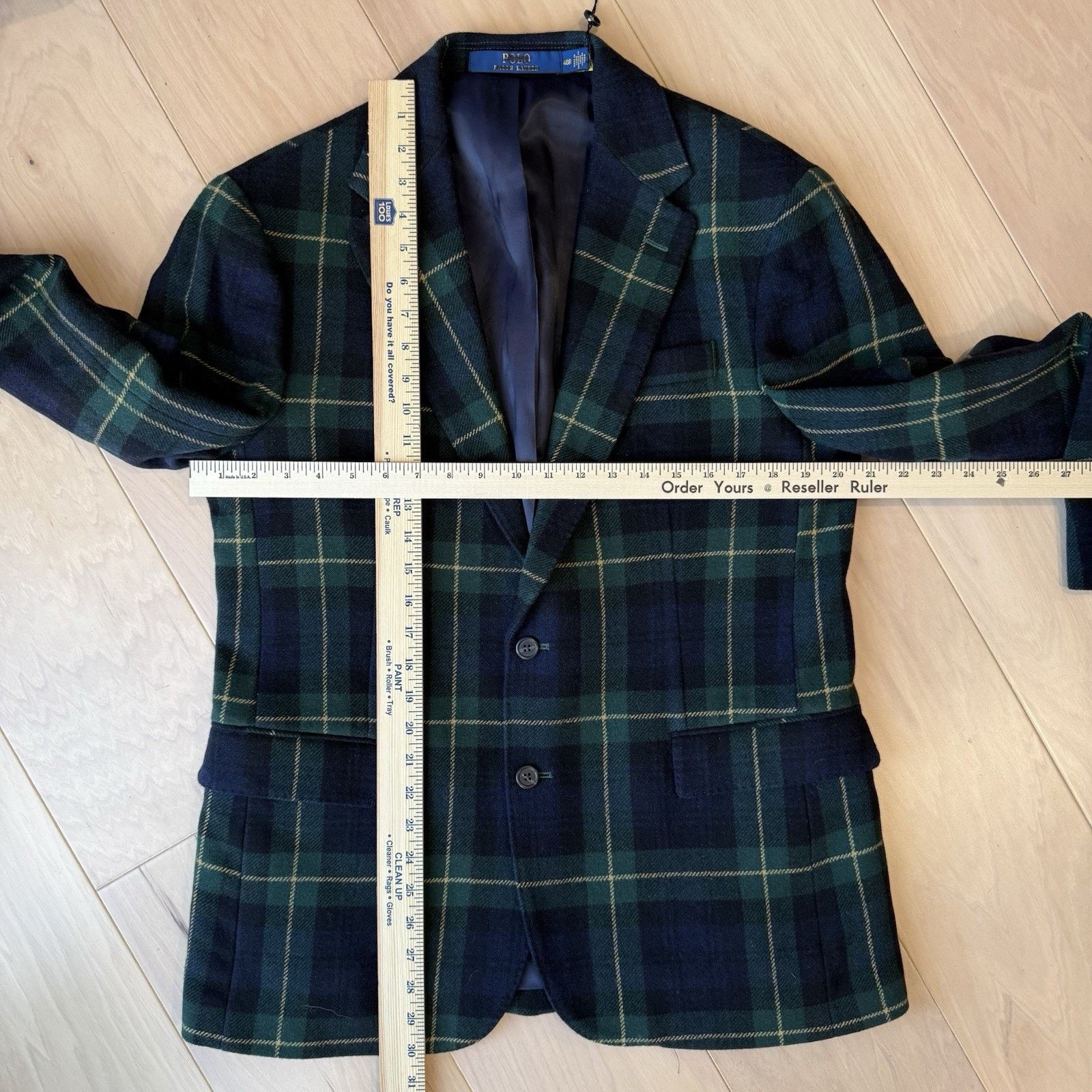 Polo Ralph Lauren Polo Ralph Lauren Blazer 40R Multicolor Tartan Plaid Wool Size 40R - 3 Thumbnail