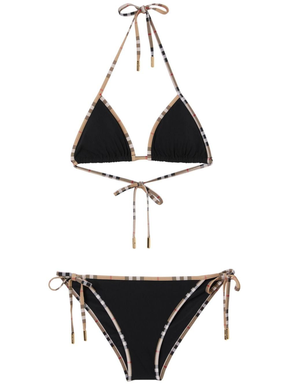 Burberry CHECK TRIANGLE BIKINI SET Size S / US 4 / IT 40 - 1 Thumbnail