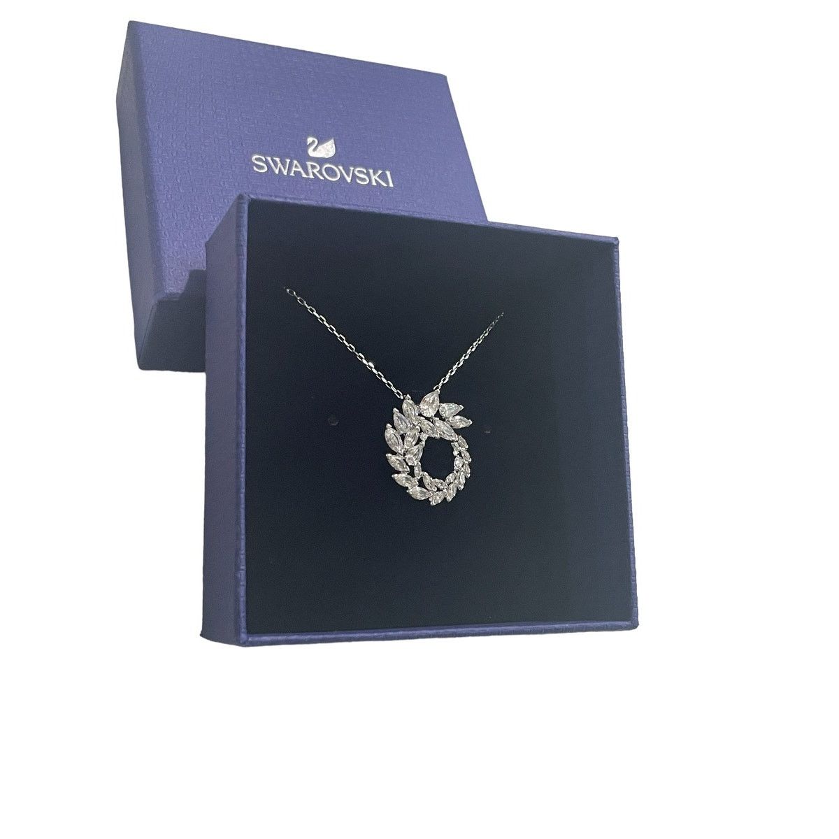 Swarovski Swarovski Louison Pendant, White, Rhodium plating Necklace Size ONE SIZE - 4 Thumbnail
