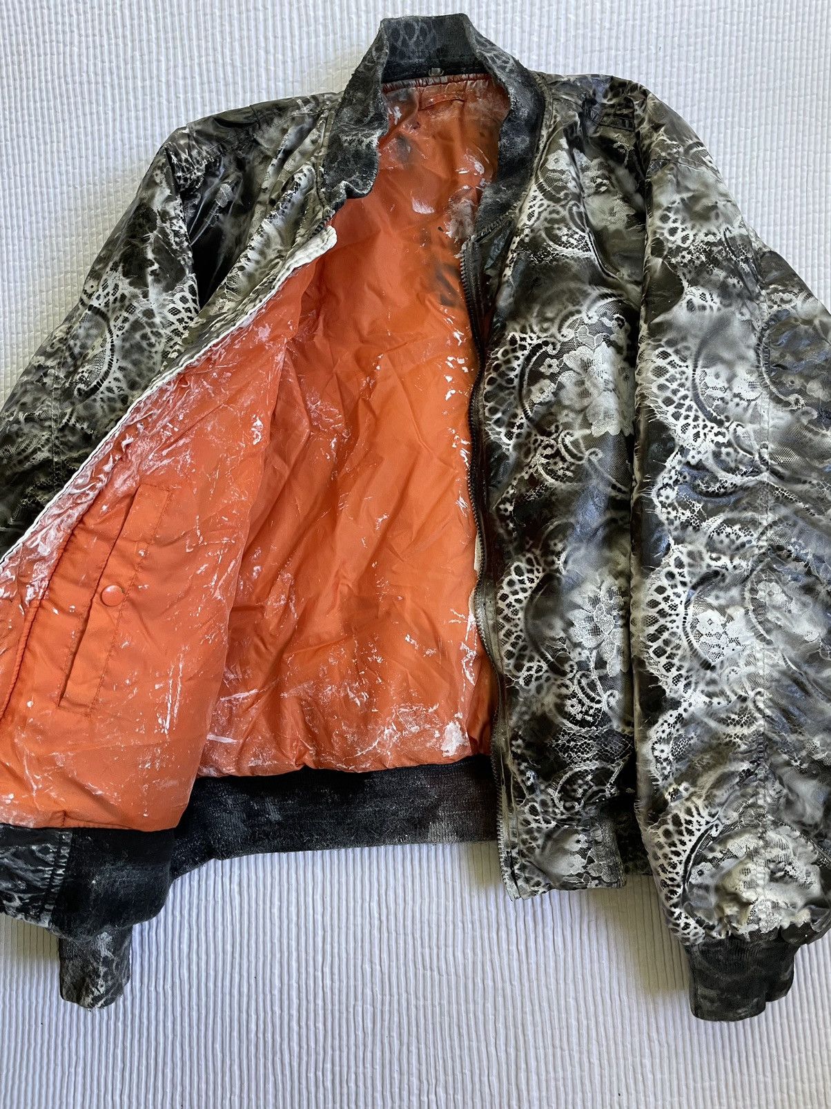 Handmade MA-1 Bomber in Floral Nior Size US XL / EU 56 / 4 - 5 Thumbnail