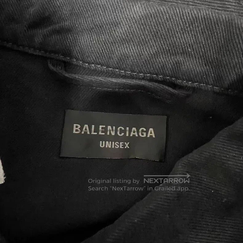 Balenciaga Balenciaga Logo letter print square neck single-breasted l Size US L / EU 52-54 / 3 - 3 Thumbnail