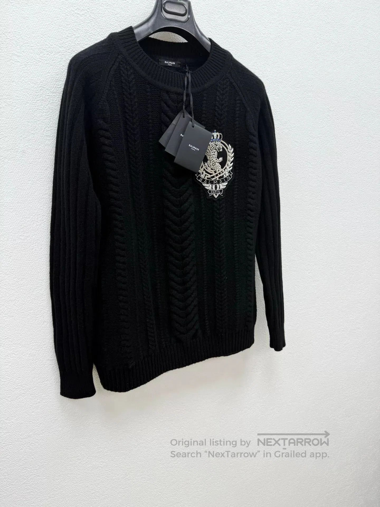 Balmain Balmain Heavy Embroidered Wool Cashmere Sweater. Size US M / EU 48-50 / 2 - 3 Thumbnail
