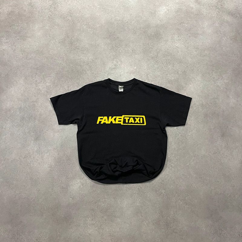 Japanese Brand Vintage Fake Taxi Spellout T-Shirt Big Logo Retro Y2K Trendy Size US M / EU 48-50 / 2 - 1 Thumbnail