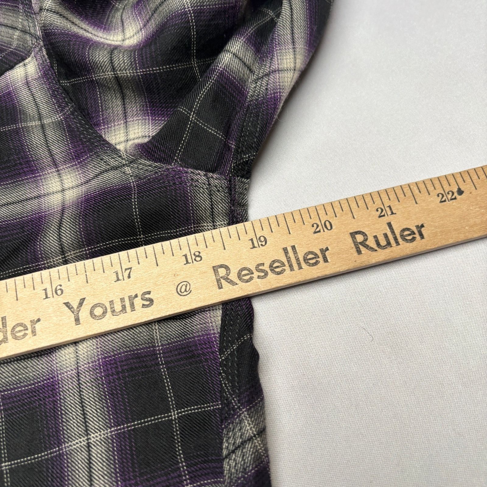 junhashimoto Junhashimoto Wrinkle Check Wool Blend Button Up Shirt Mens 2 Size US M / EU 48-50 / 2 - 5 Thumbnail