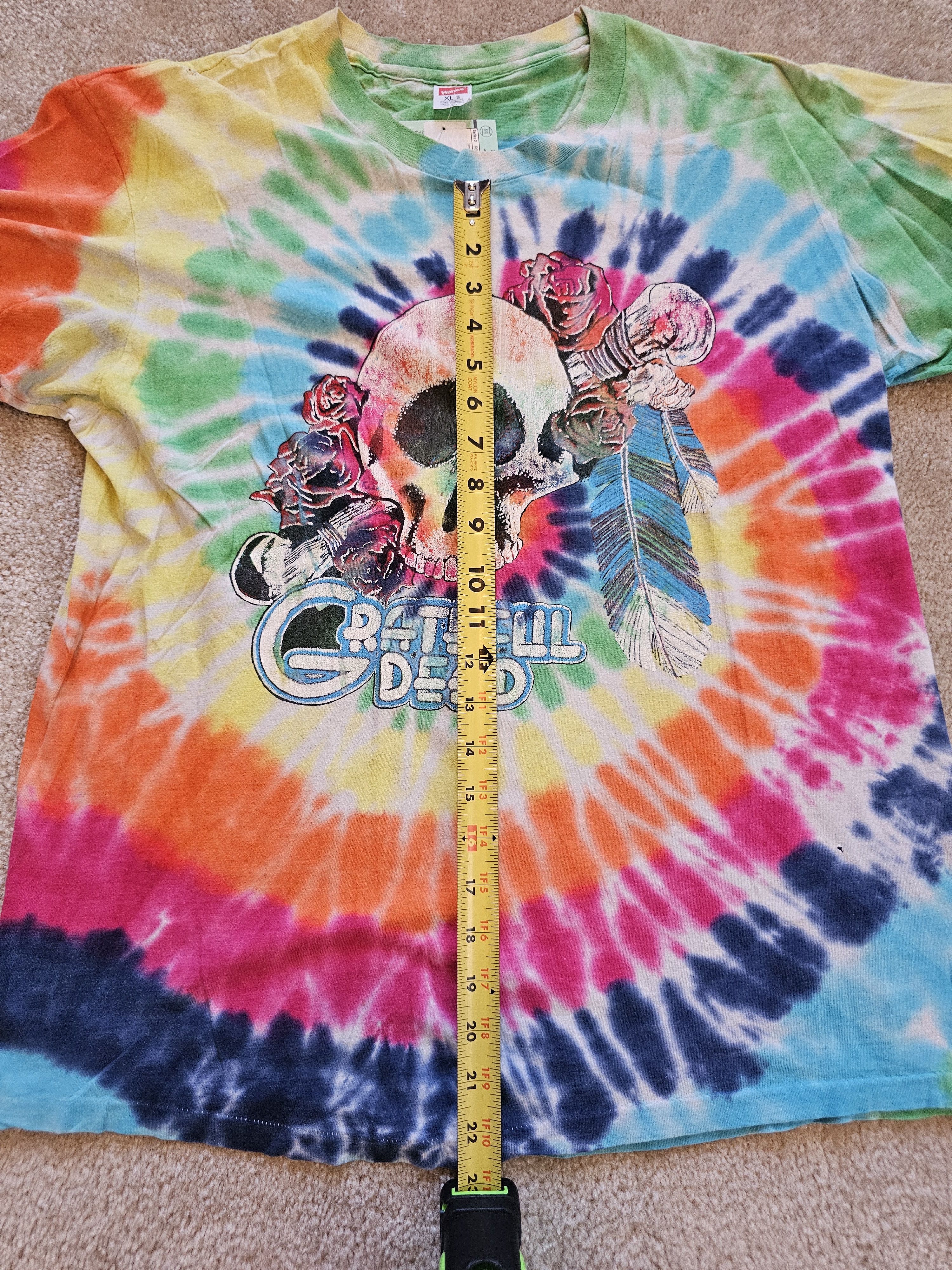 Grateful Dead 1970s Grateful Dead Double Sided Tee Sz L Size US L / EU 52-54 / 3 - 7 Thumbnail