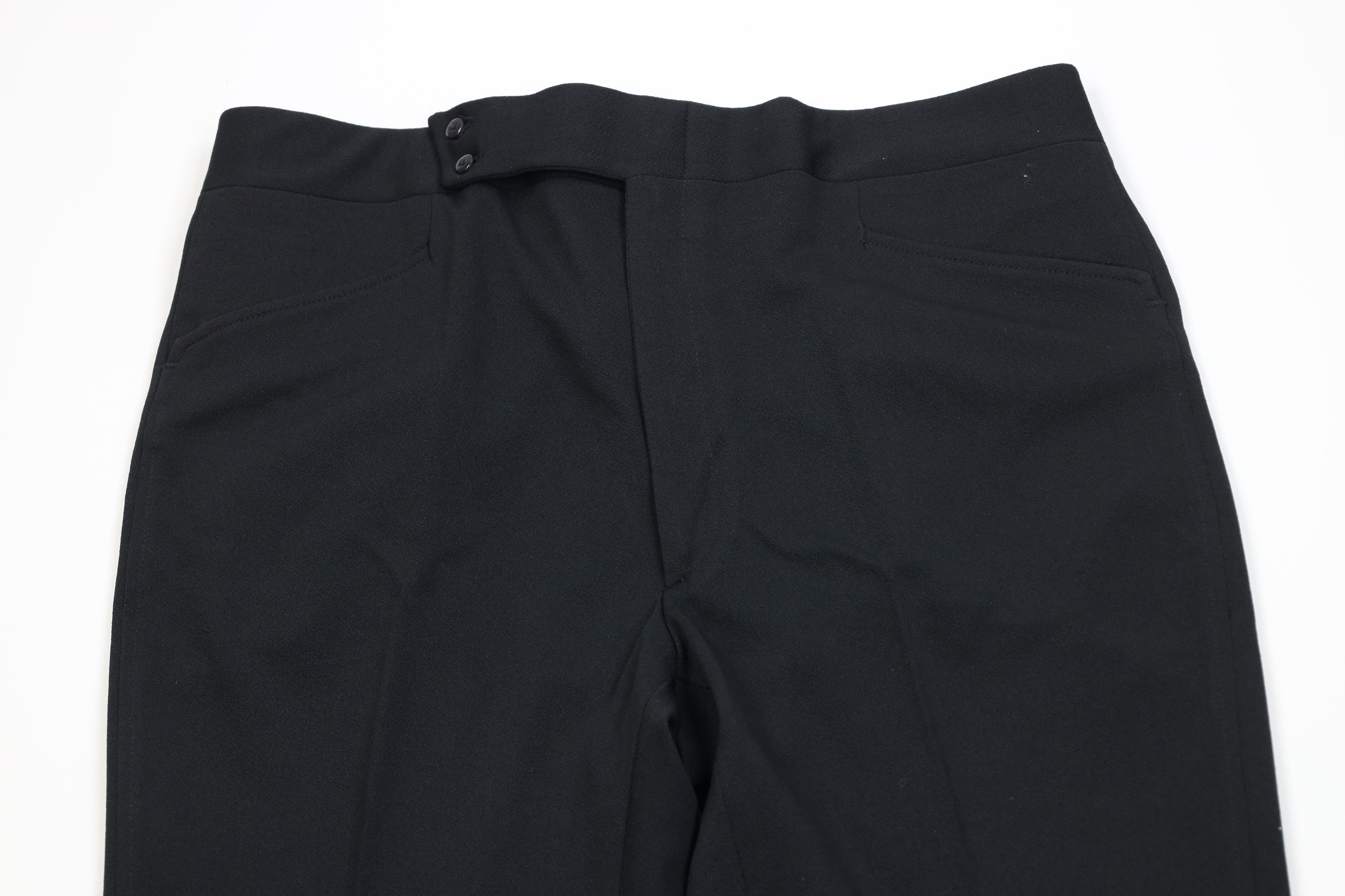 Vintage Vintage 70s Streetwear Flared Wide Leg Chino Pants Black USA Size US 36 / EU 52 - 2 Thumbnail