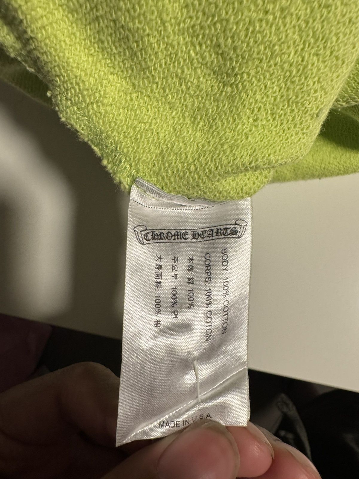 Chrome Hearts Chrome Hearts Matty Boy Hoodie Lime Green Size US XXL / EU 58 / 5 - 3 Thumbnail