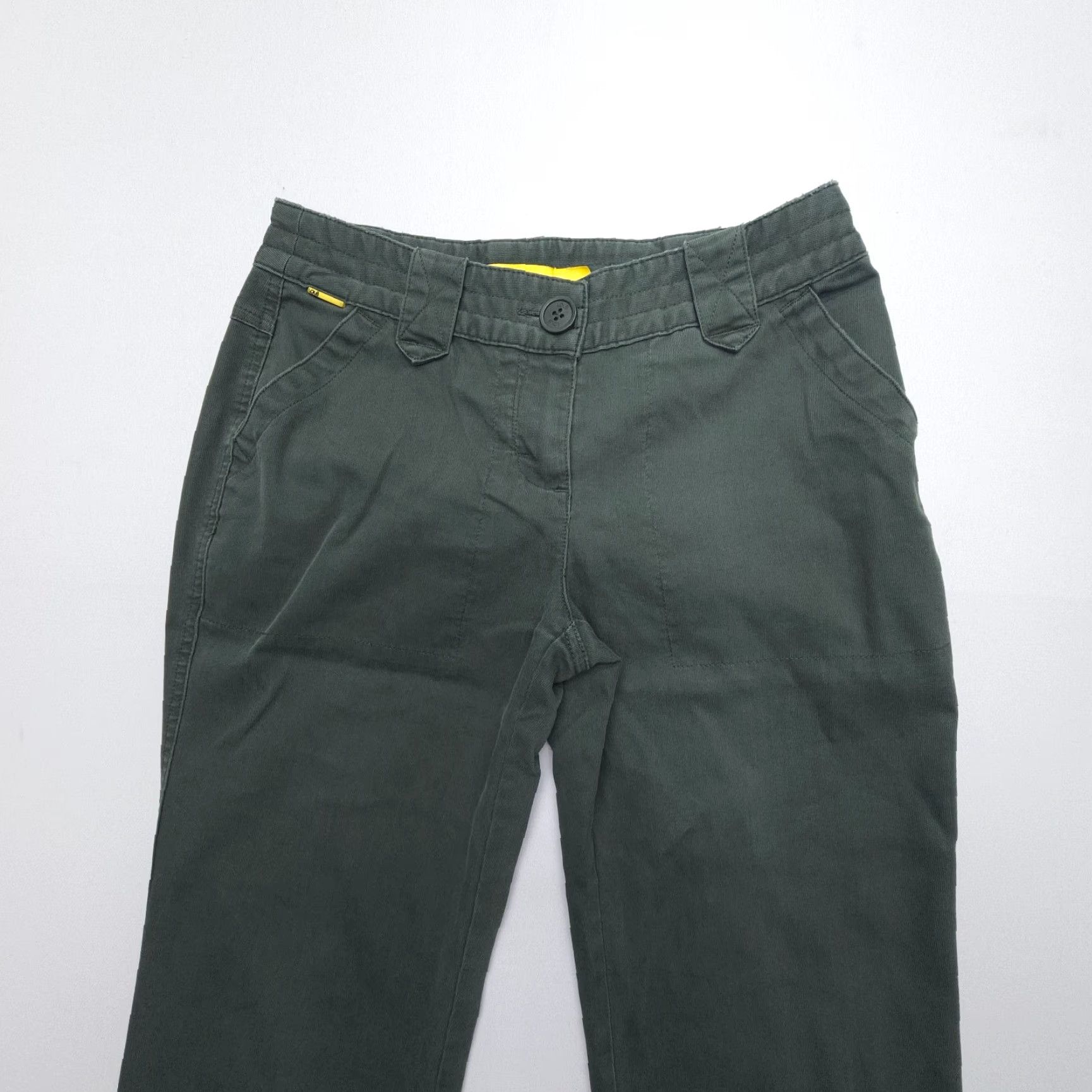 Vintage Lole Womens Hiking Pants Green Low Rise Bootcut Regular 27x31" Cotton Stretch UPF Travel Size 27" / US 4 / IT 40 - 3 Thumbnail