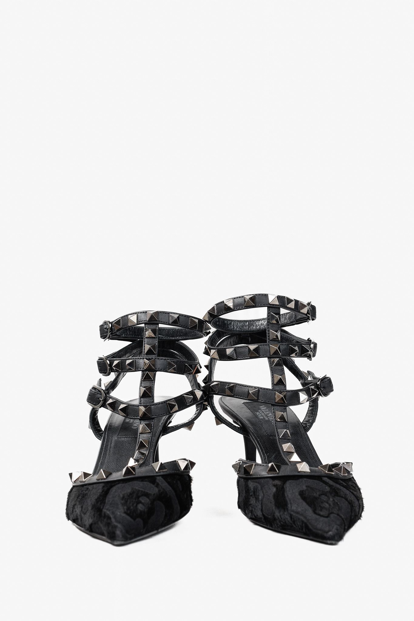Valentino Valentino Garavani Rockstud Animal-Print Calf Hair Heels Size US 5.5 / IT 35.5 - 2 Thumbnail