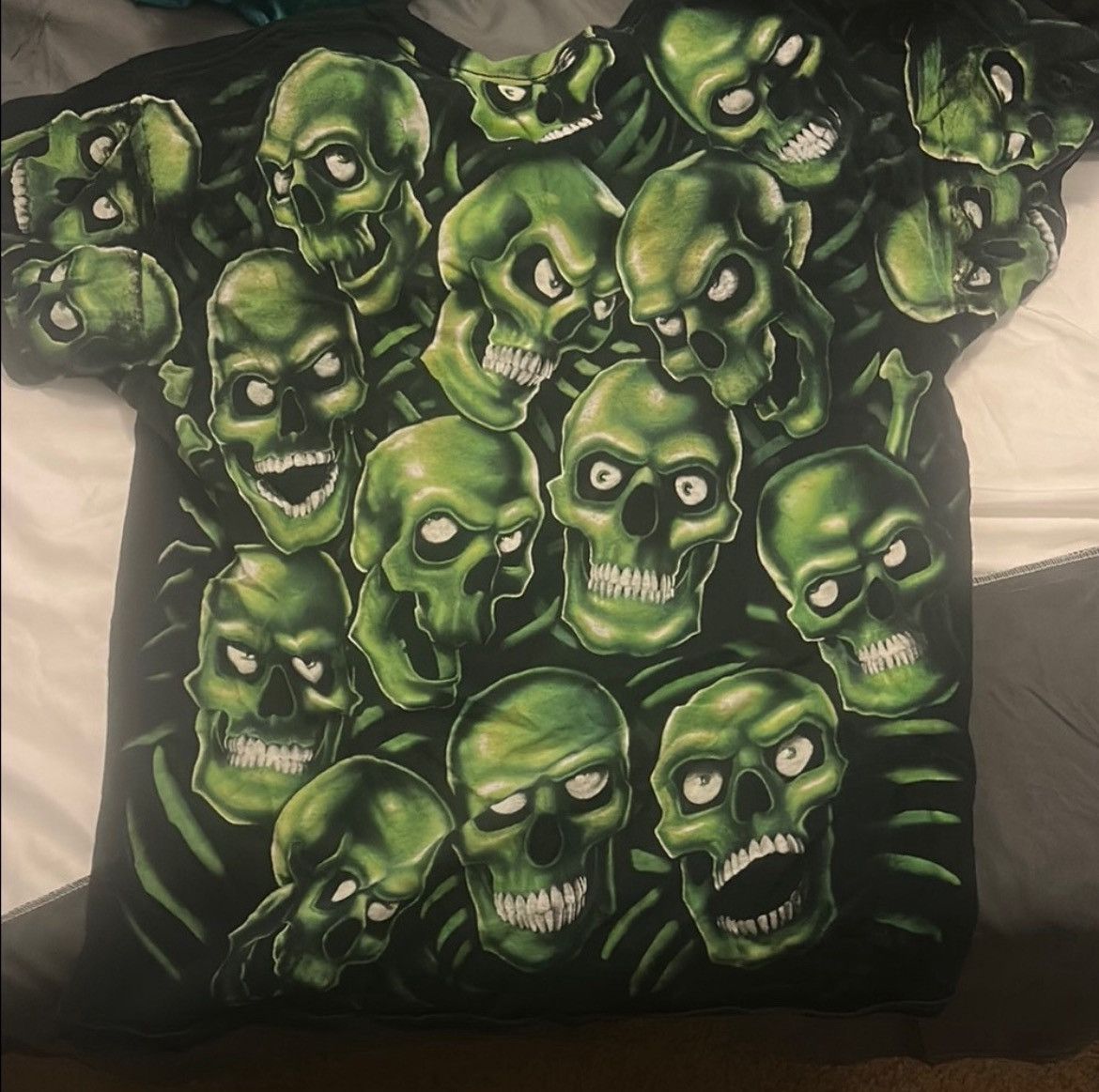 Liquid Blue Neon Skull x Juicy J x ThreeSixMafia tee Size US L / EU 52-54 / 3 - 2 Thumbnail