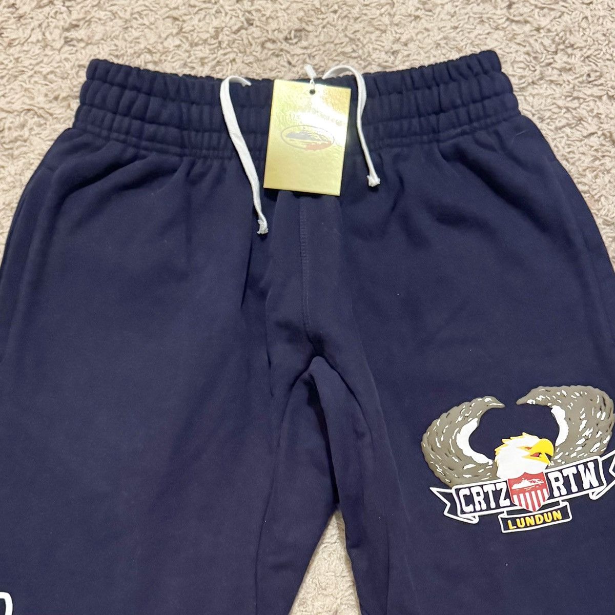 Corteiz NWT Corteiz Dead Stock Navy Sweatpants Small Size US 32 / EU 48 - 4 Thumbnail