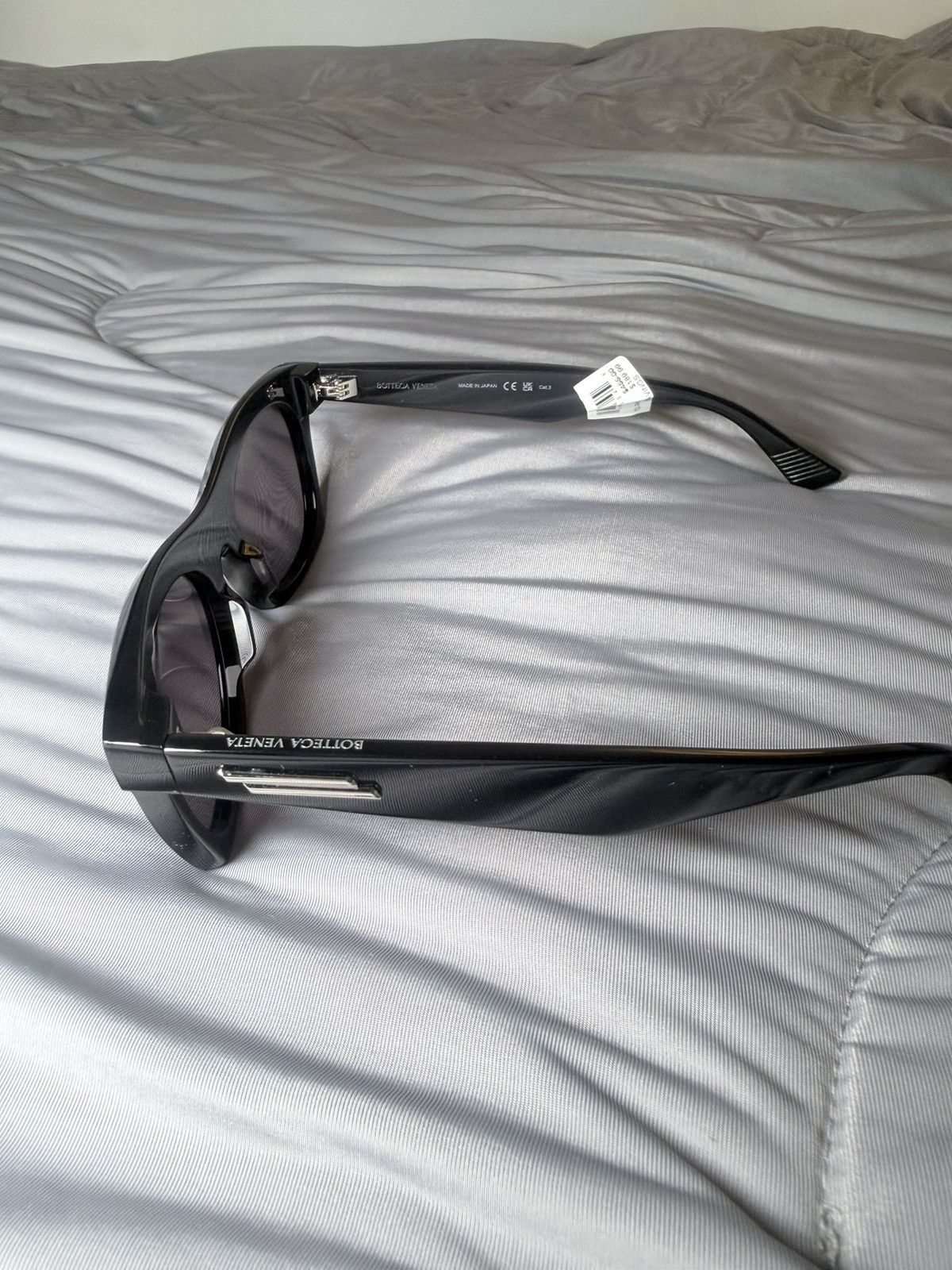 Bottega Veneta Bottega Veneta Black 54MM Square Sunglasses Size ONE SIZE - 11 Thumbnail