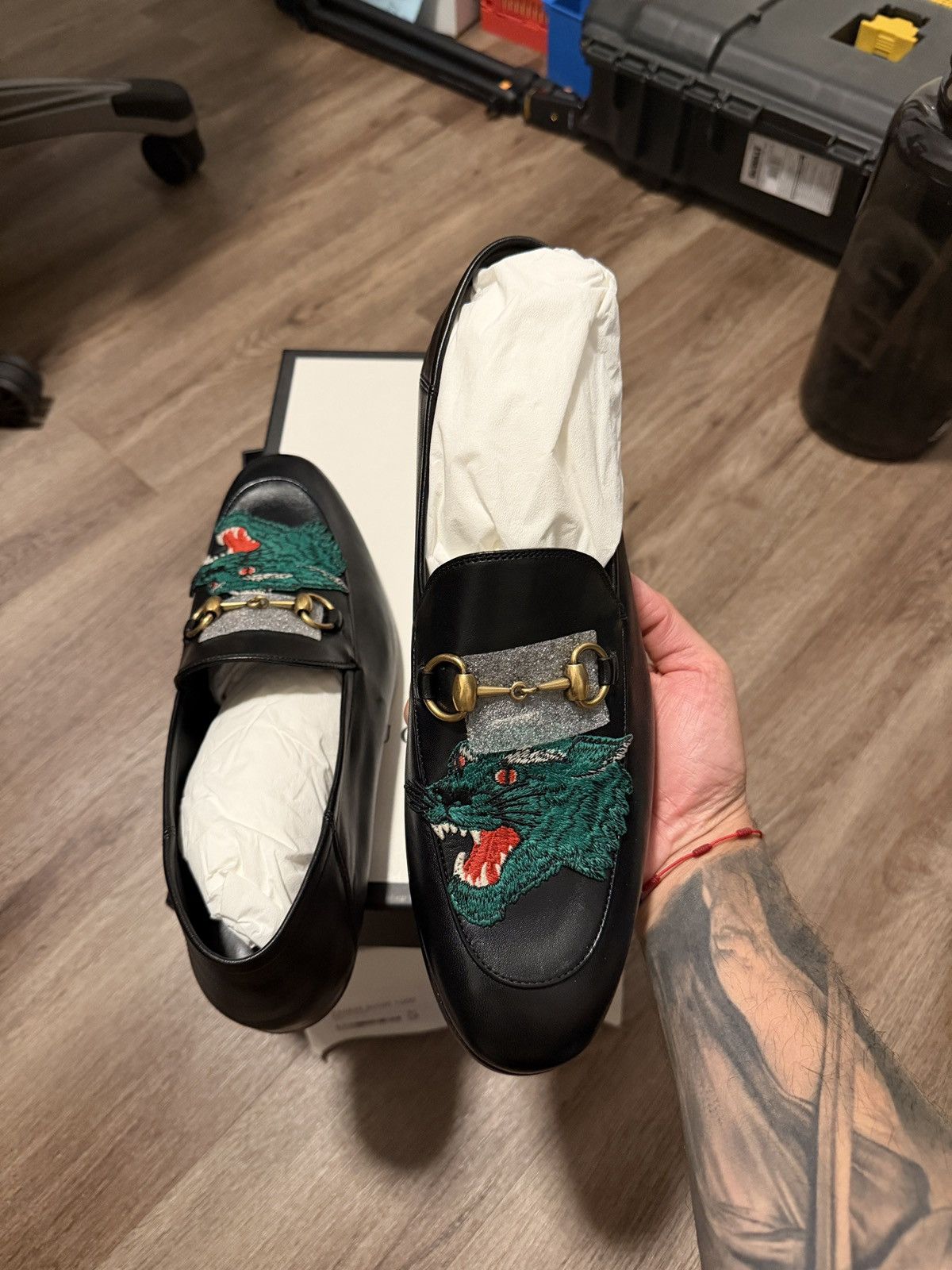 Gucci Gucci Brixton Agnello Plonge - wolf Size US 9.5 / EU 42-43 - 8 Thumbnail