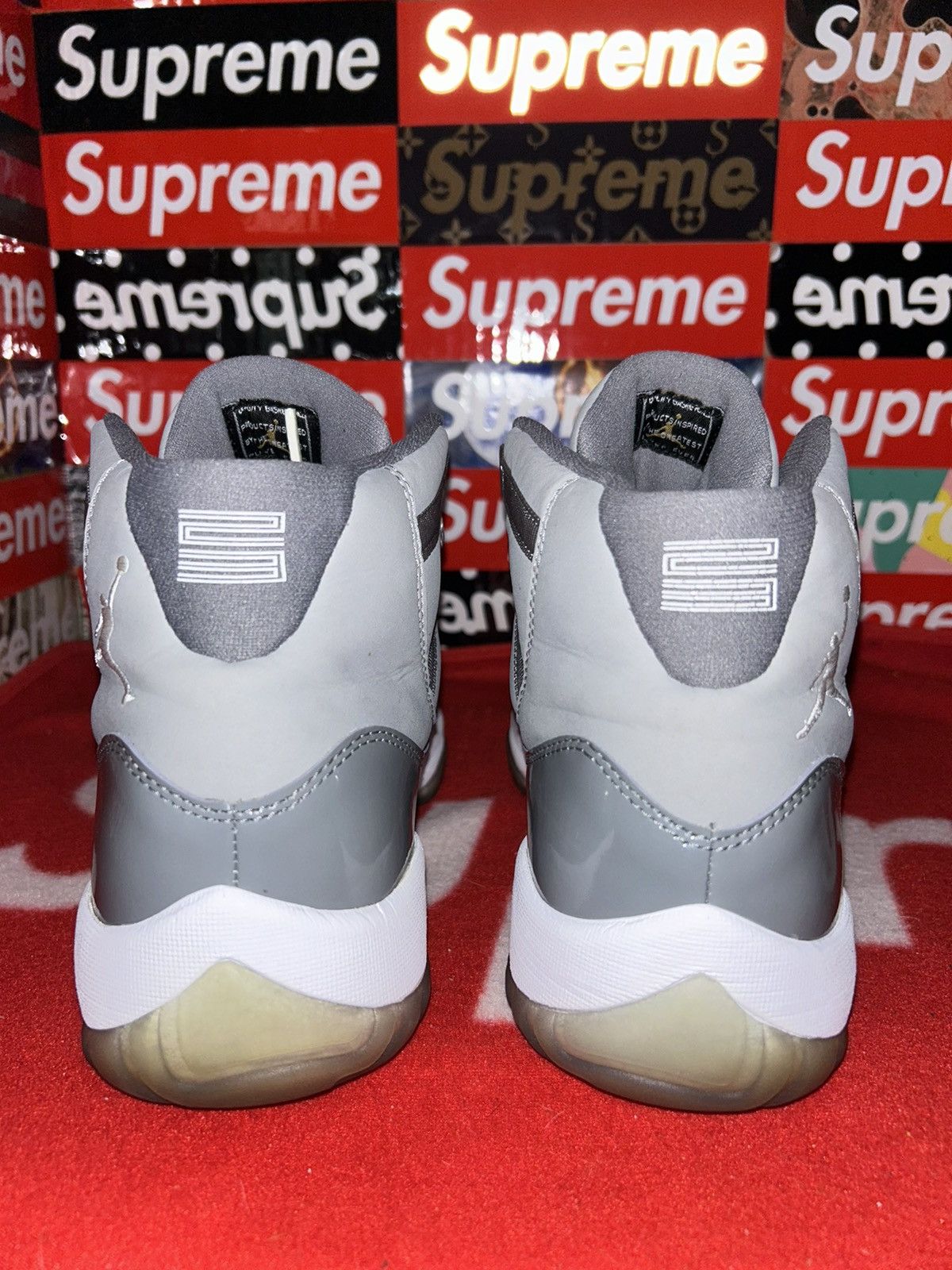 Jordan Brand Jordan 11 Retro Cool Grey (2010) 378037-001 size 12 with box Size US 12 / EU 45 - 3 Thumbnail