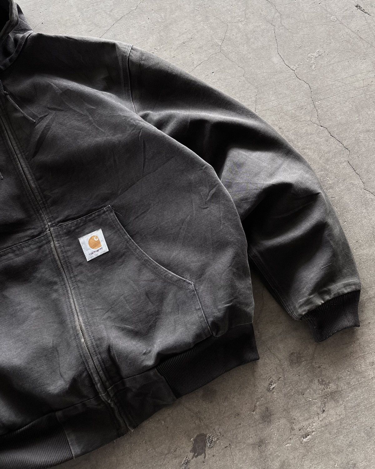 Carhartt 90s J03BLK Carhartt Active Faded Black Jacket Size US L / EU 52-54 / 3 - 2 Thumbnail