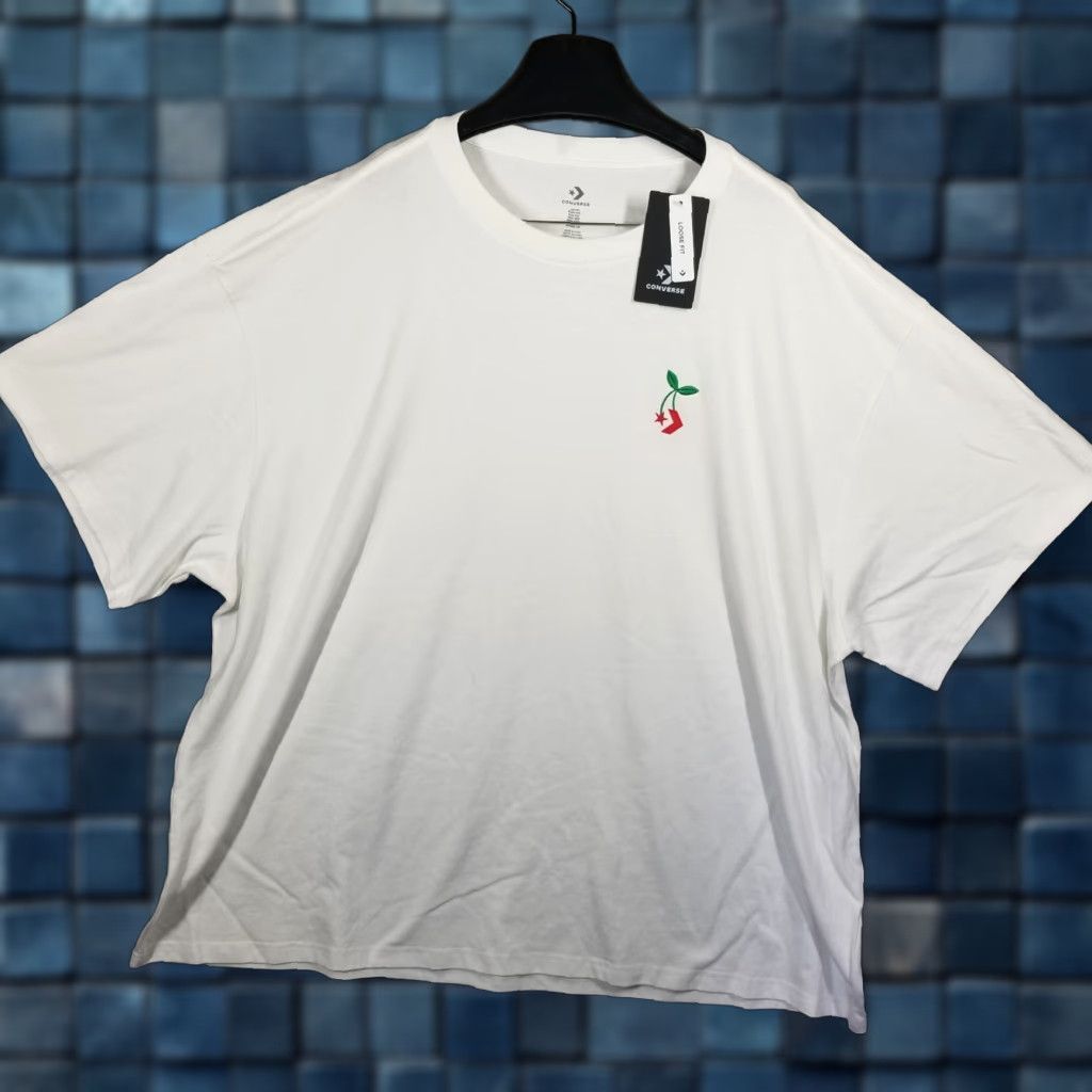 Converse VINTAGE Converse T-Shirt Men XXL Short Sleeve Crew Neck Cotton Logo Art Stars 2020s Size US XXL / EU 58 / 5 - 1 Thumbnail