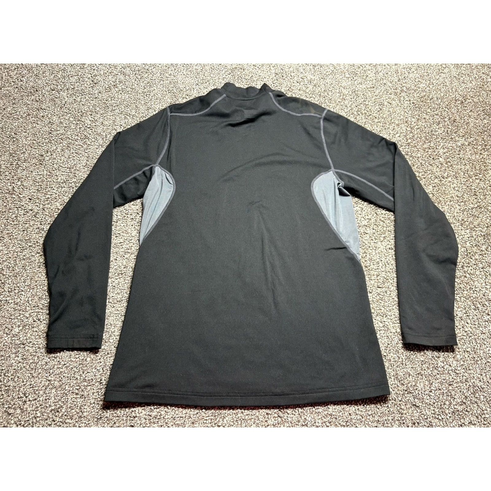 Nike Nike Pro Combat Shirt Mens Black Dri-Fit Fleece Lined Mock Neck Long Sleeve Pullover Activewear Casual Regular Fit Size US M / EU 48-50 / 2 - 2 Thumbnail