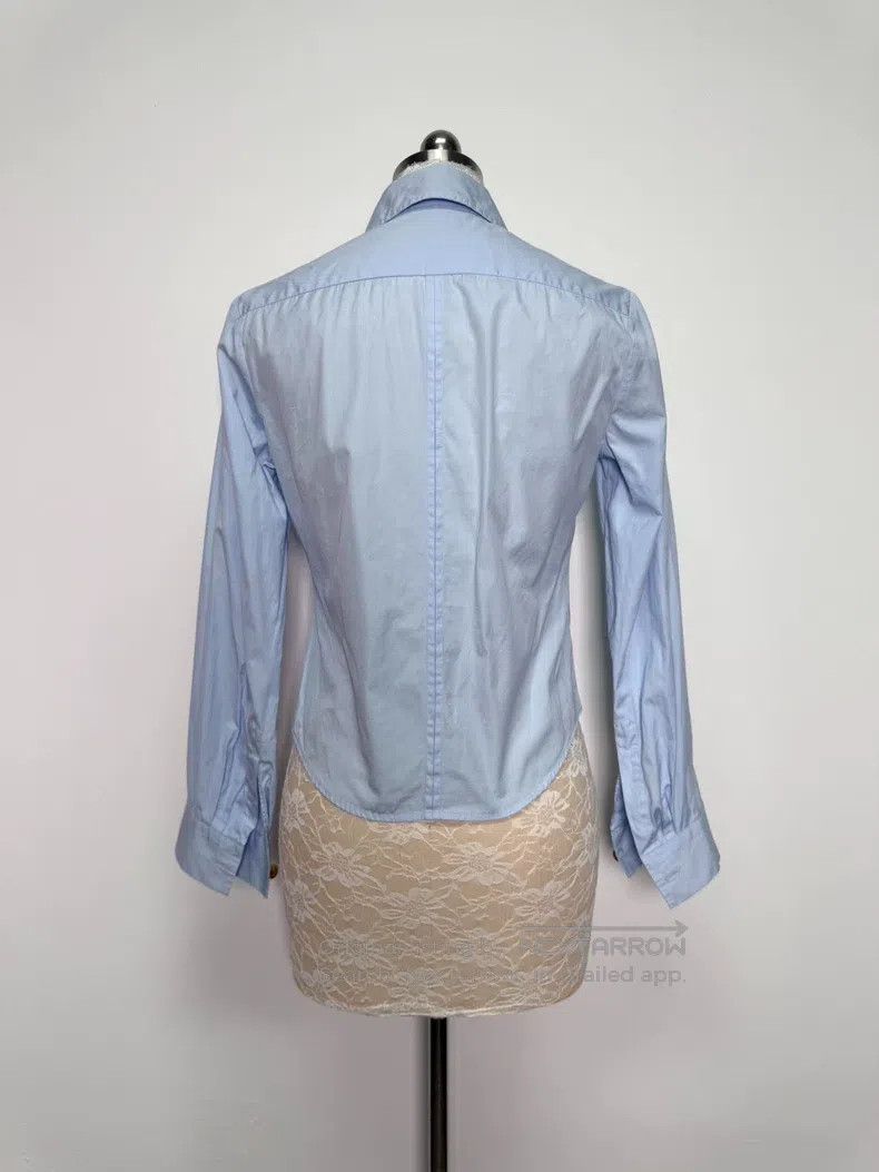 Vivienne Westwood Vivienne Westwood Light Blue Orb Embroidery Saturn Collar扣 Size S / US 4 / IT 40 - 4 Thumbnail