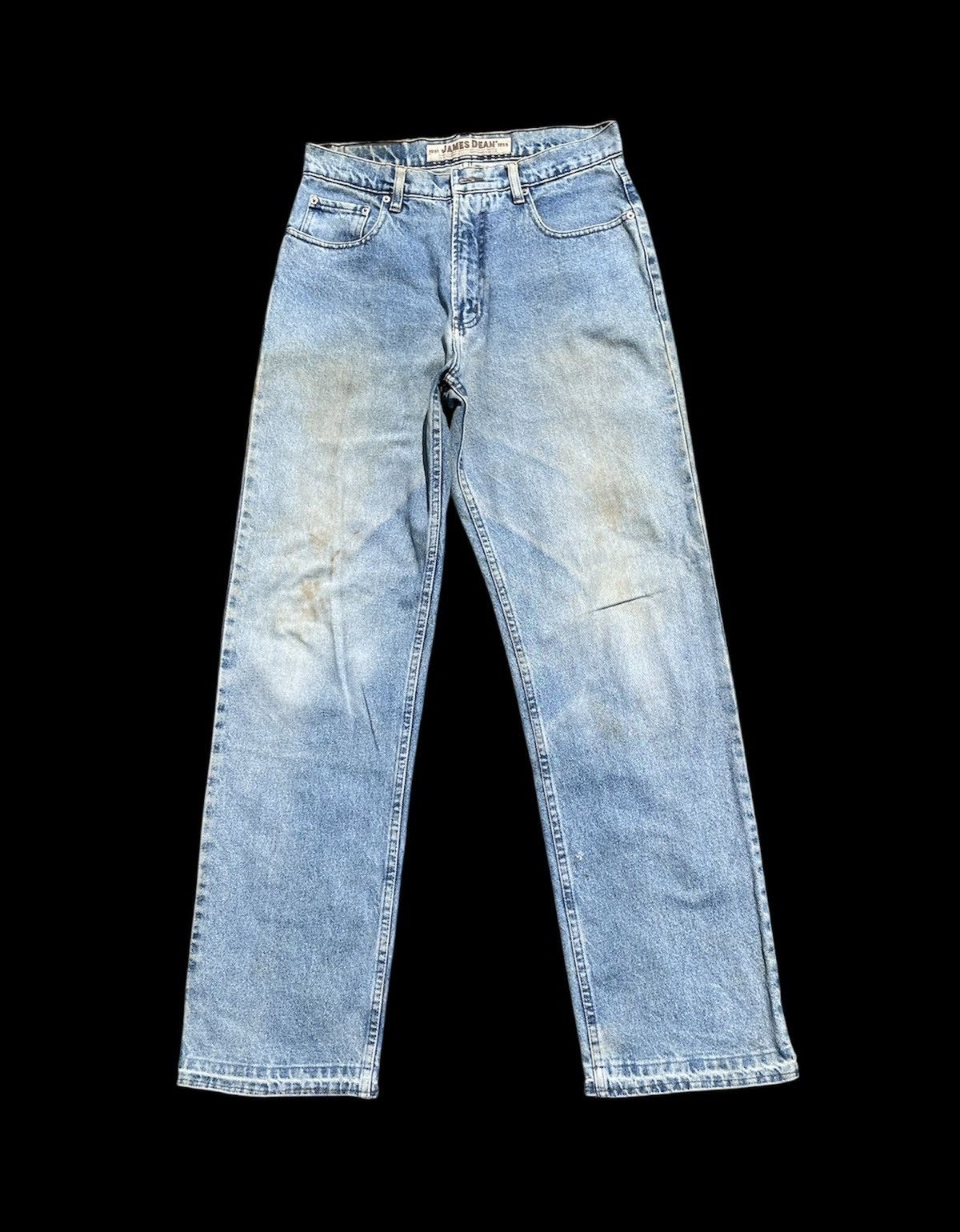 Vintage RARE🔥 Disstressed Denim James Dean Pants Size US 29 - 1 Thumbnail