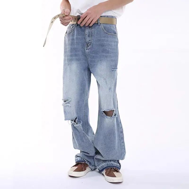 Designer × Japanese Brand Vintage Hip Hop Streetwear Loose Casual Jeans Size US 31 - 3 Thumbnail