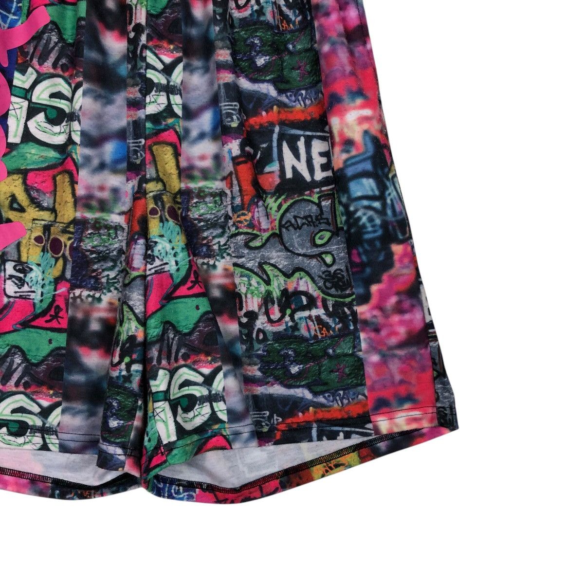 Japanese Brand 📌Vintage Short Pants Dig Deep Full Print Punk Design Size US 30 / EU 46 - 6 Thumbnail