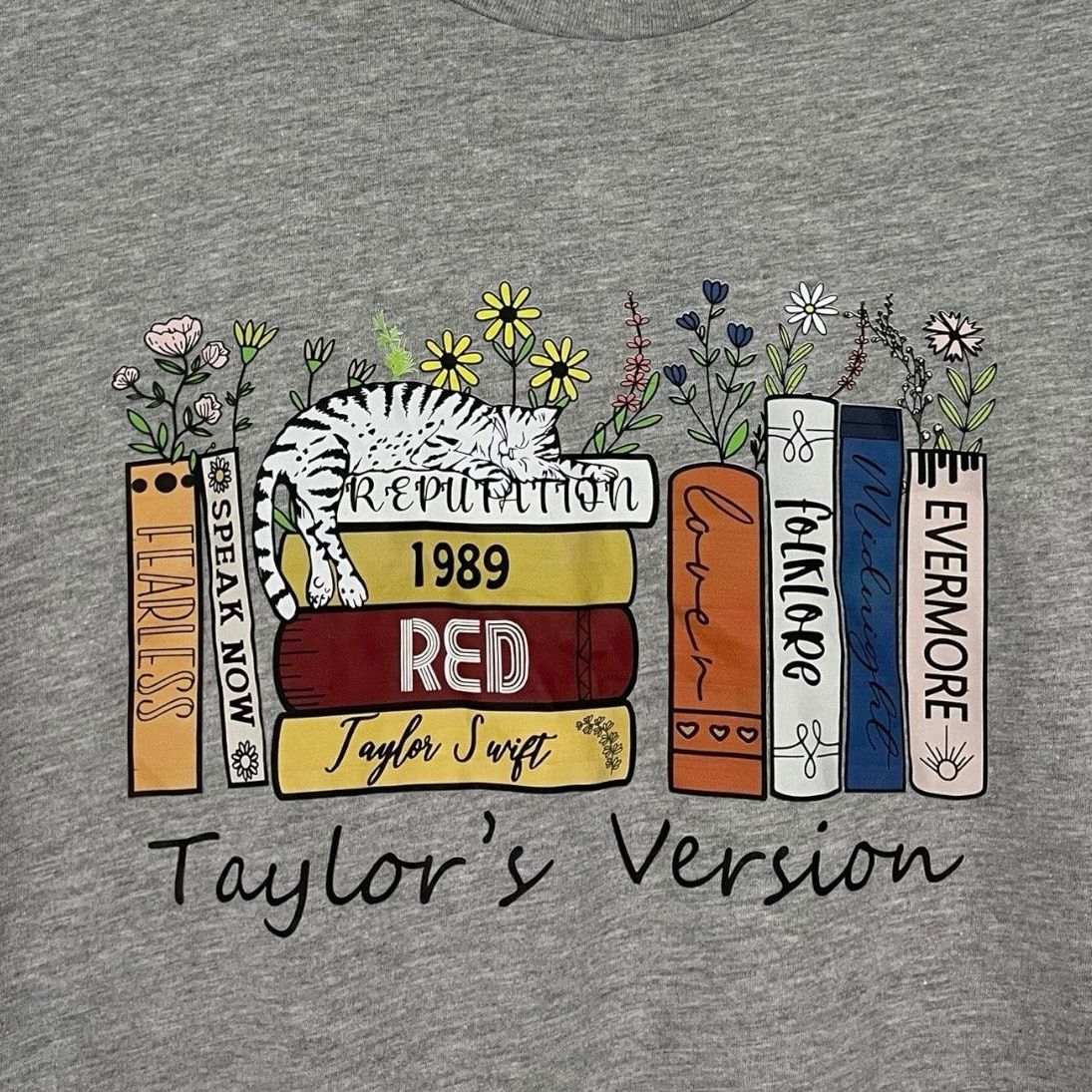 Other Bella + Canvas Grey Taylor's Version Graphic Tee Size M / US 6-8 / IT 42-44 - 2 Thumbnail