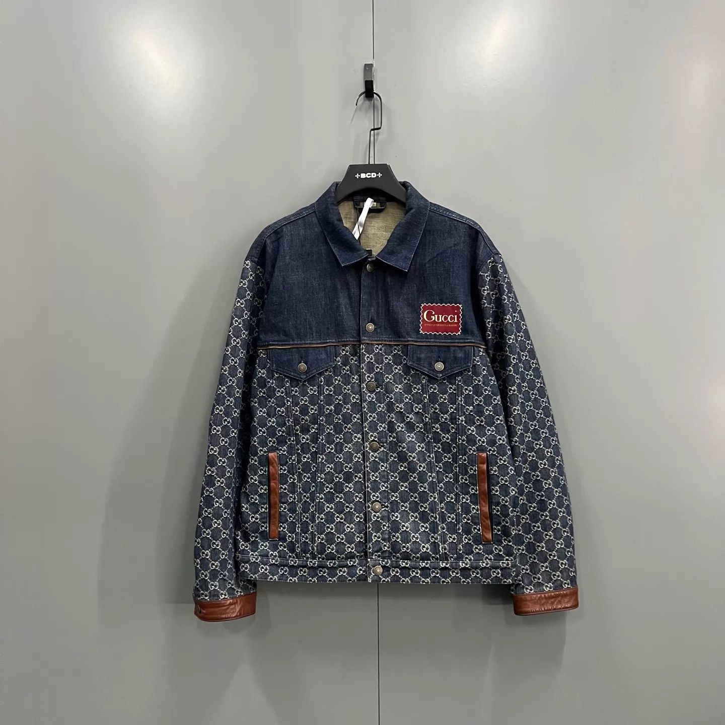 Gucci GUCCI GG Monogram All Over Print Denim Jacket 52 98 New Size US L / EU 52-54 / 3 - 1 Thumbnail